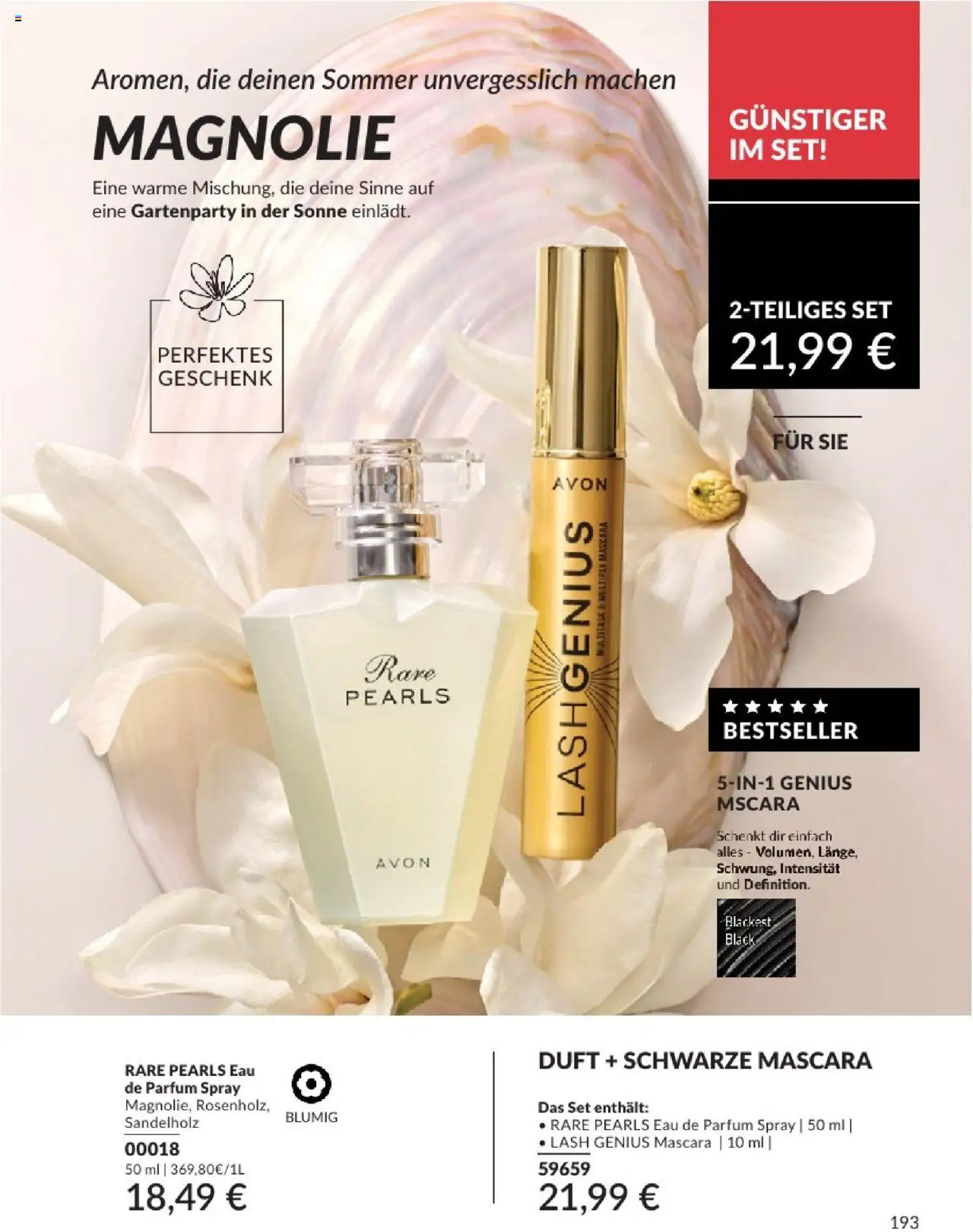 AVON Katalog August 2025 - gültig ab dem 01.08.2025 | Seite: 195 | Produkte: Parfüm, Duft, Eau de Parfum, Mascara