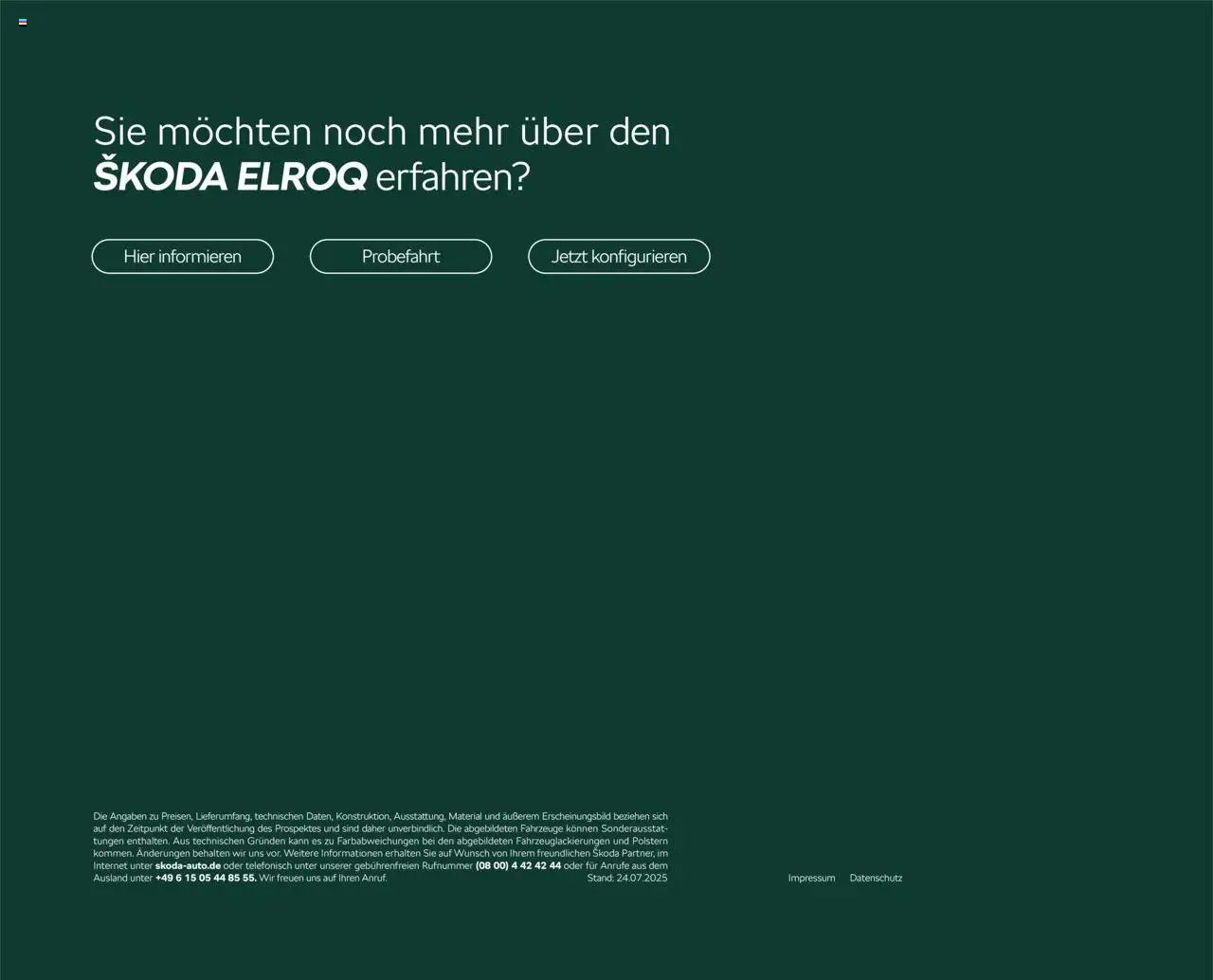 Škoda Elroq Preisliste – gültig ab 10.09.2025 | Seite: 13