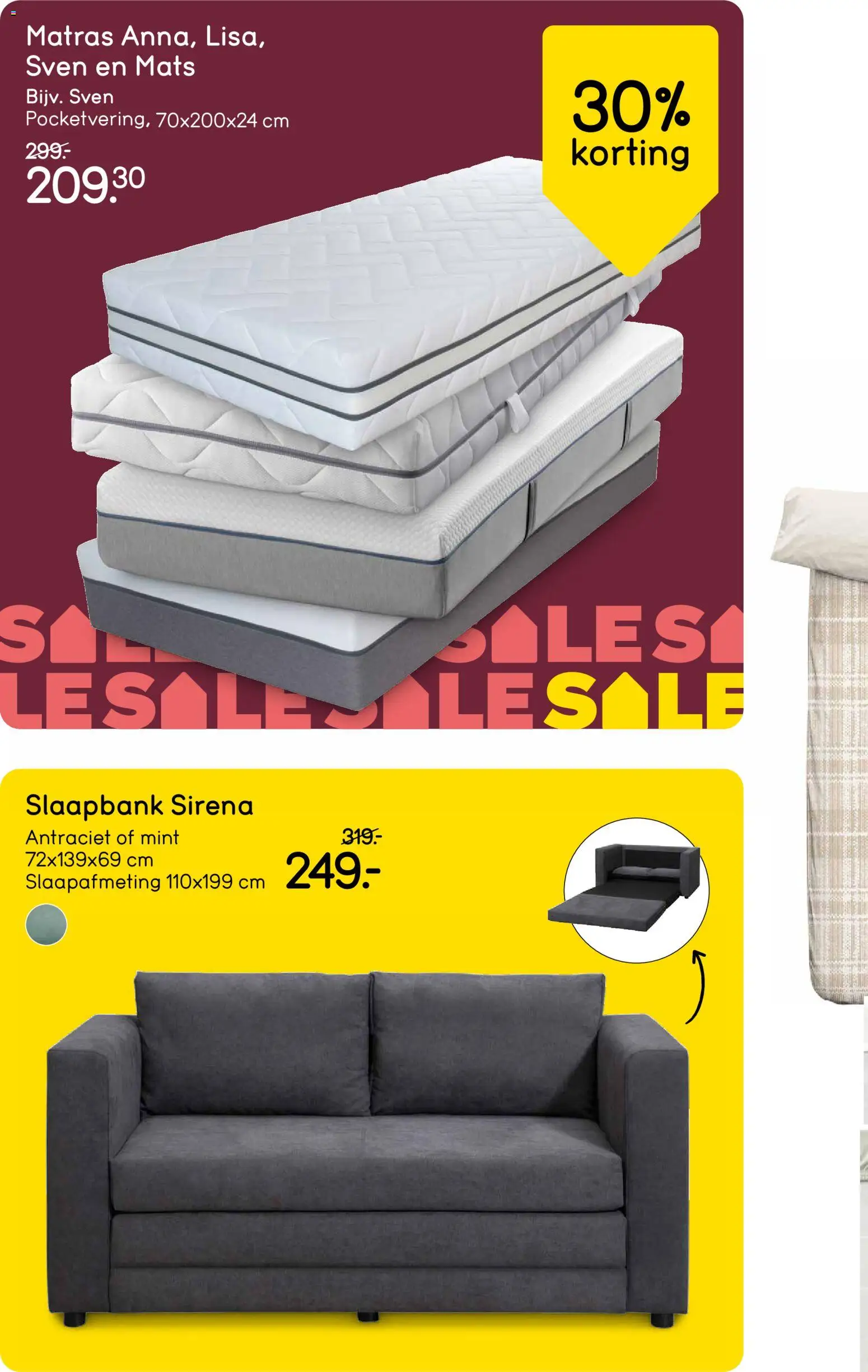 {H1} | Pagina: 20 | Producten: Matras