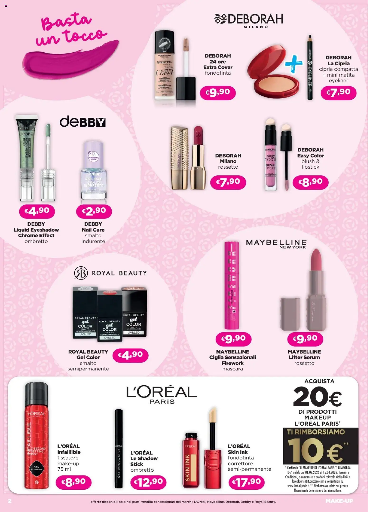 Volantino Acqua e Sapone del 26.02.2026 | Pagina: 2 | Prodotti: Mascara, Ombretto, Eyeliner, Cipria