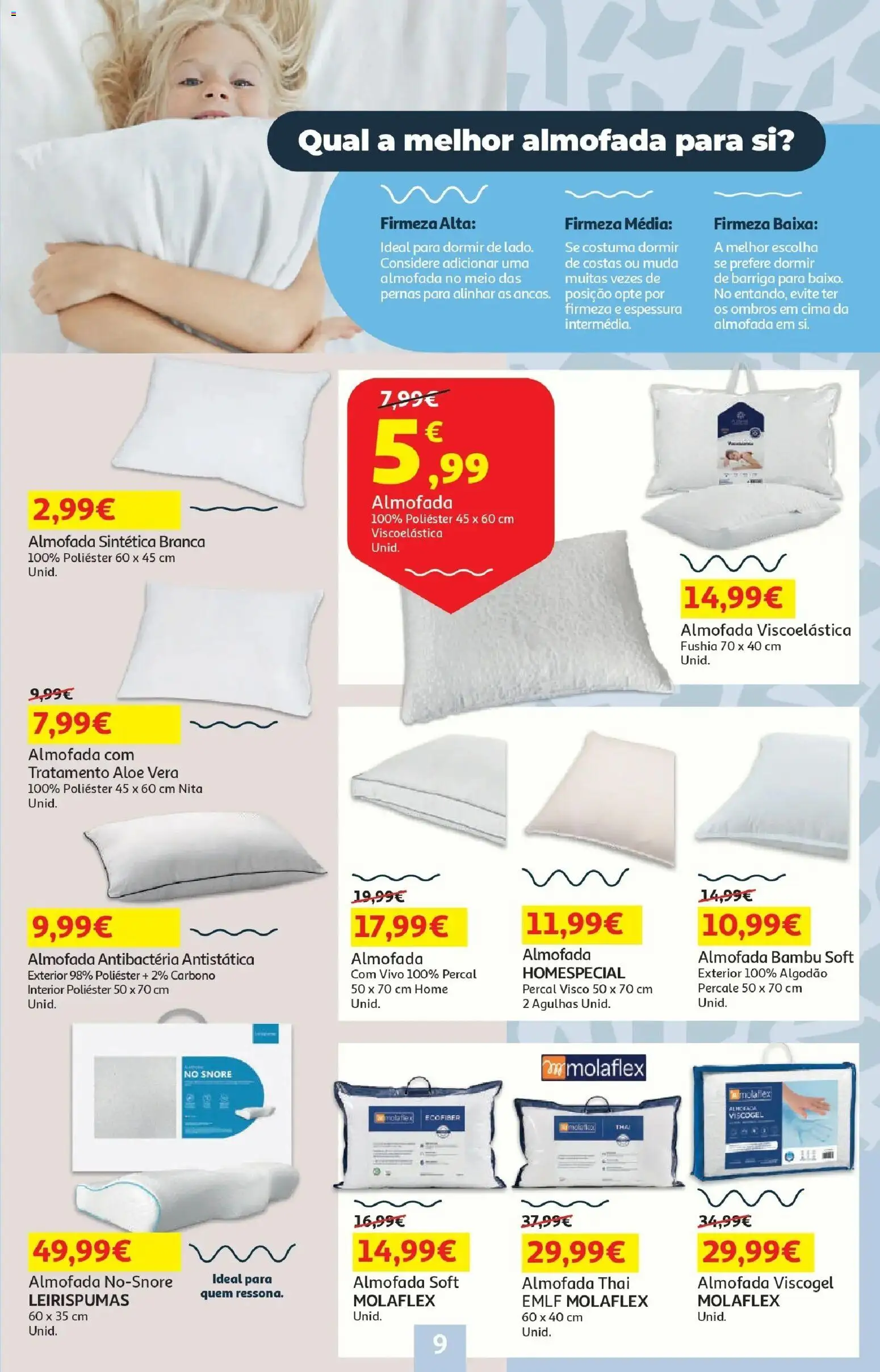 Auchan - O bem-estar começa em casa! │ válido de 26.12.2025 | Página: 9 | Produtos: Algodão, Almofada