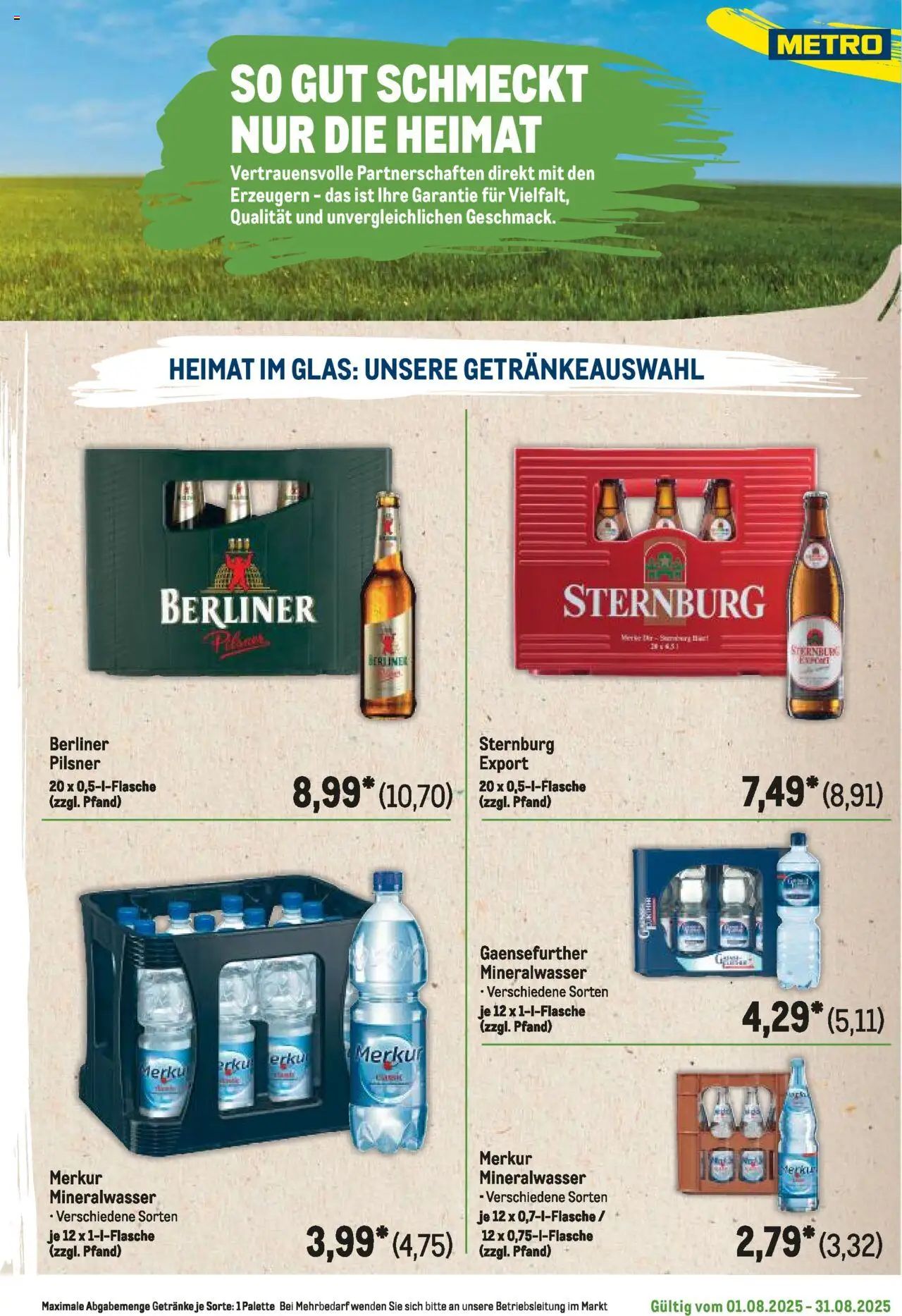Metro Regionaler Flyer - gültig ab dem 01.08.2025 | Seite: 79 | Produkte: Berliner, Mineralwasser