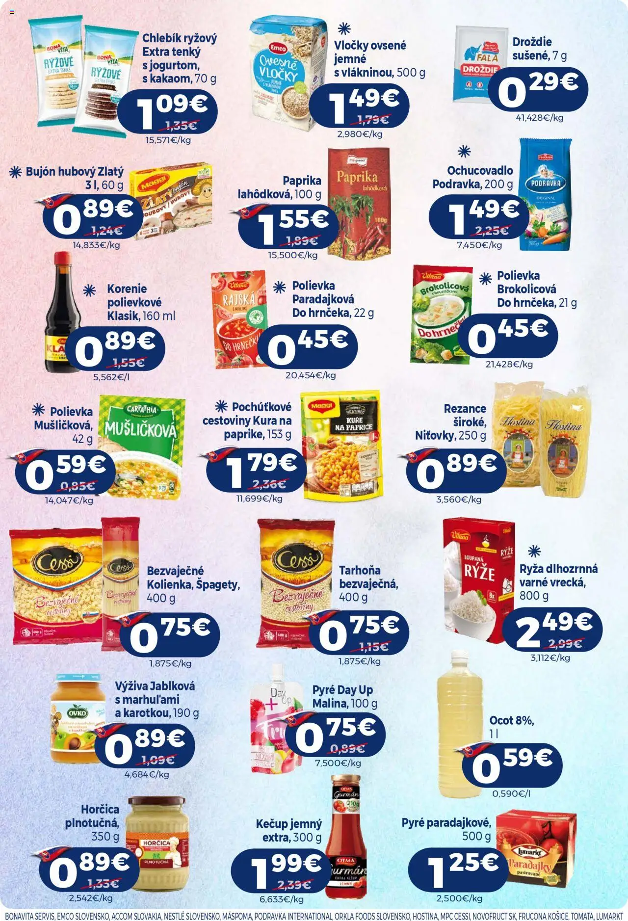 Milk Agro leták │ platný od 30.07.2025 | Strana: 9 | Produkty: Paprika, Bujón, Ocot, Tarhoňa