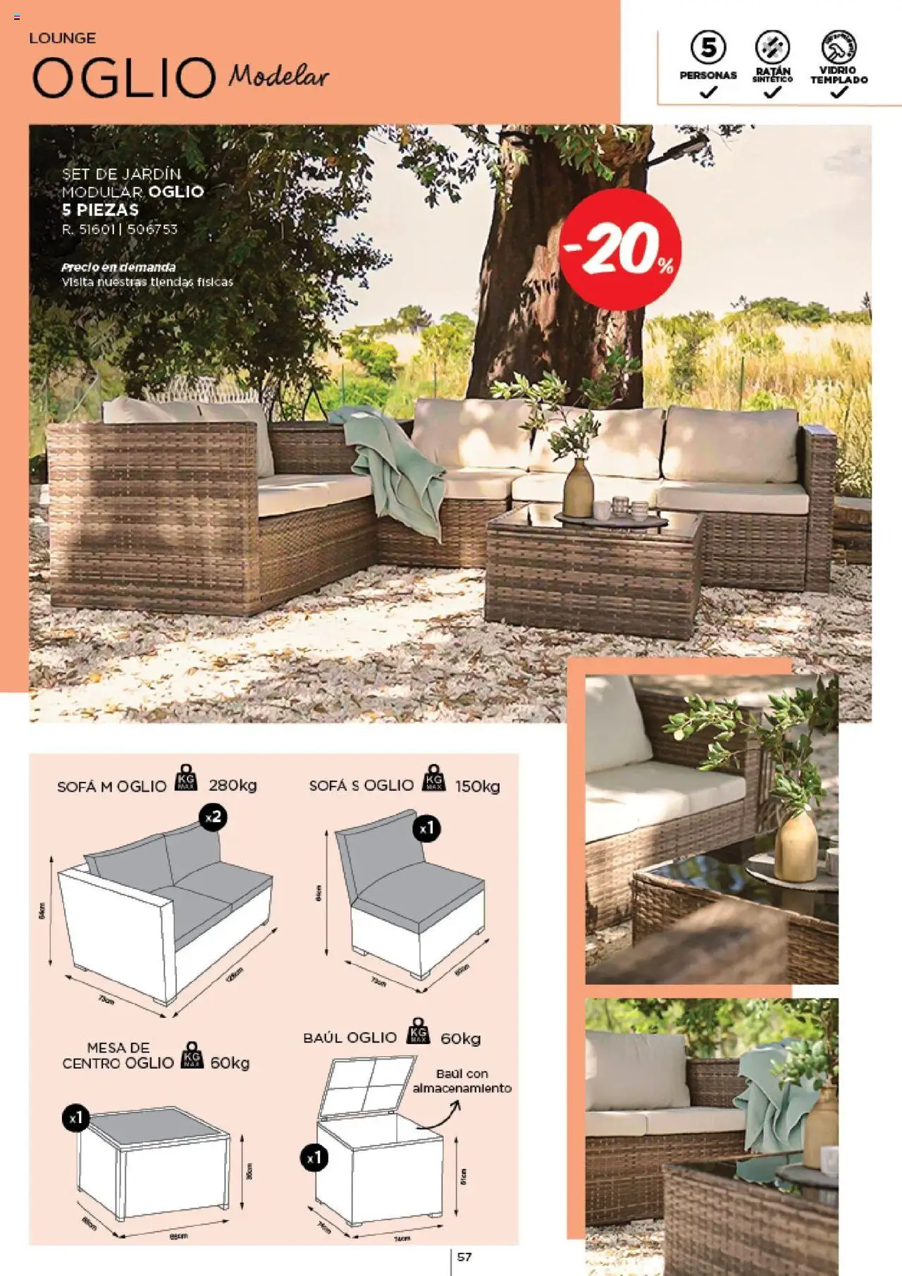 Espaço Casa - Catálogo AireLibre 2025 │ válido de 12.05.2025 | Página: 57 | Produtos: Sofá, Mesa