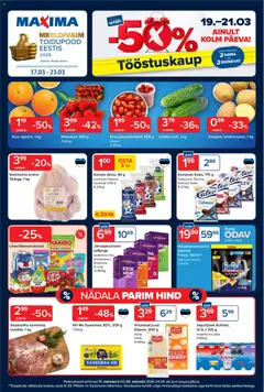 Maxima kliendilehe eelvaade alates 17.03.2026