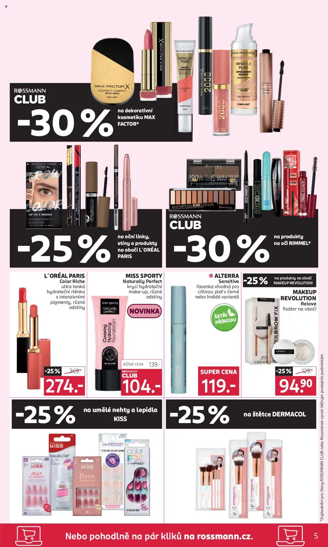 Rossmann leták od 04.06.2025 | Strana: 5 | Produkty: Miss Sporty, Essence, Řasenka, Rtěnka