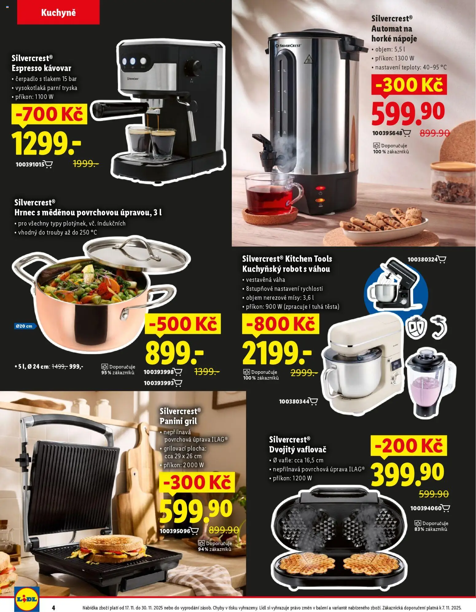 Lidl Black Friday od 17.11.2025 | Strana: 4 | Produkty: Vaflovač, Gril, Robot, Čerpadlo