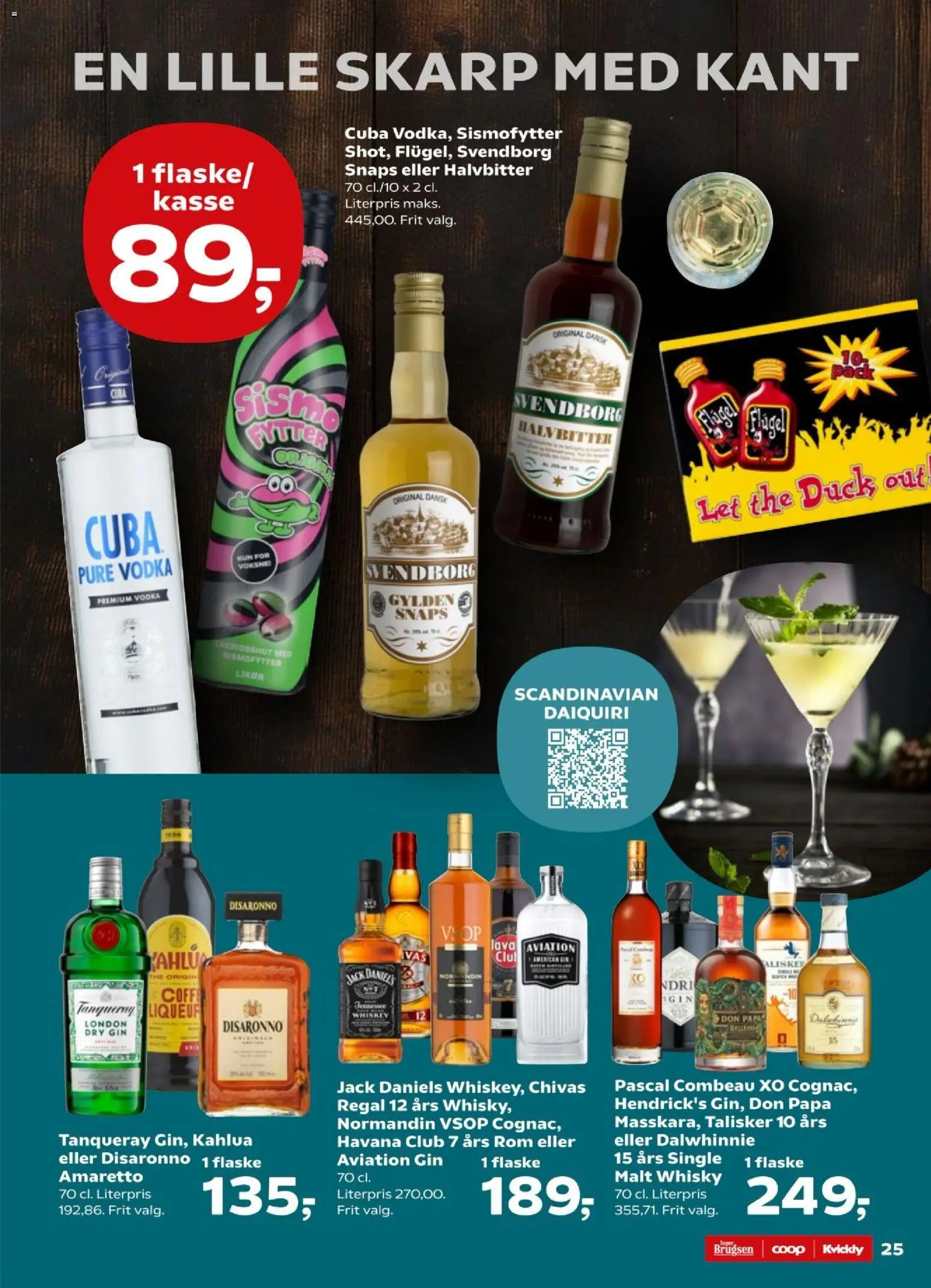 Super Brugsen tilbudsavis – gyldig fra 06.02.2026 | Side: 25 | Produkter: Gin, Vodka, Whisky, Rom