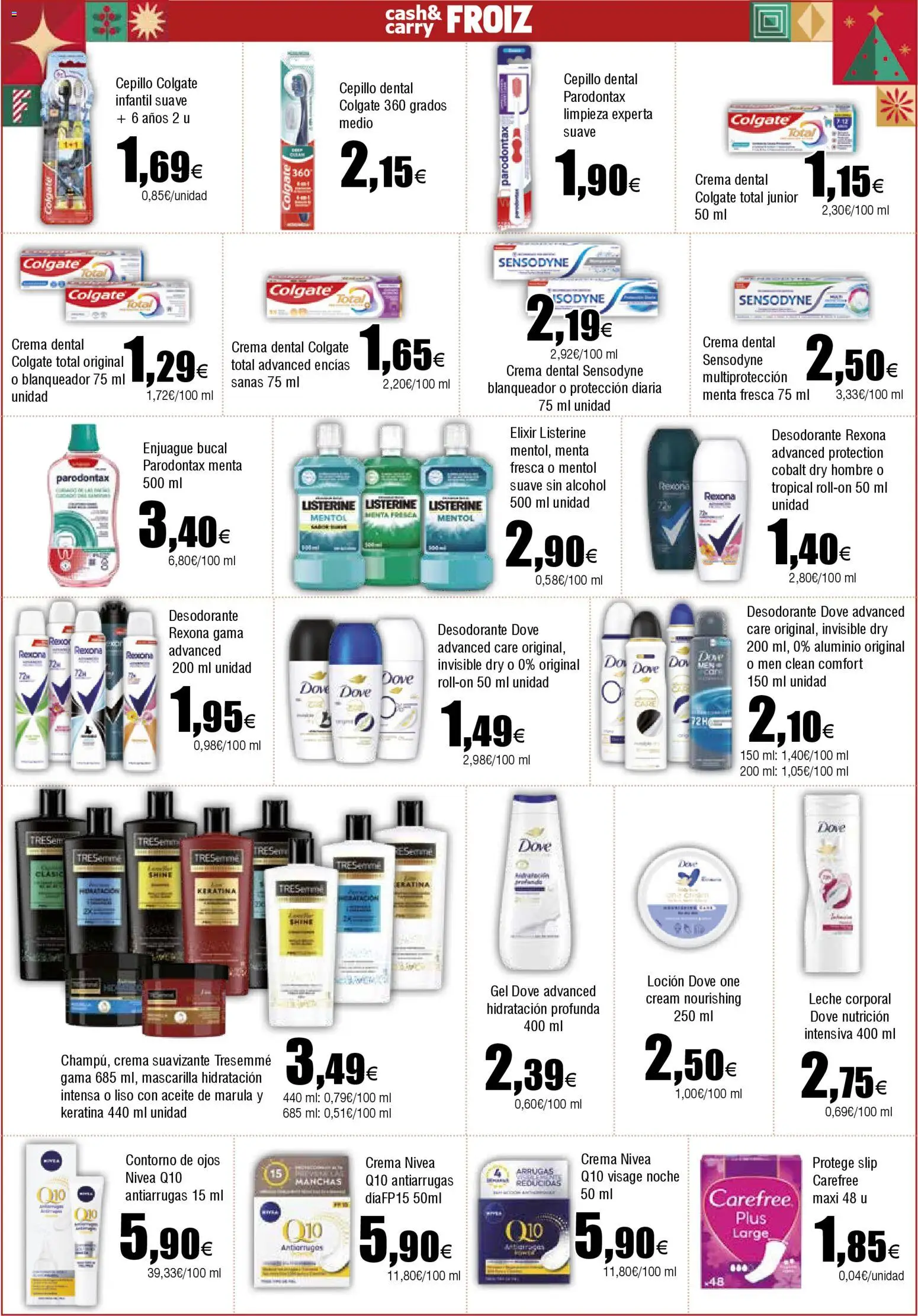 Froiz - Folleto Cash │ válido desde el 02.12.2025 | Página: 15 | Productos: Cepillo, Leche corporal, Enjuague bucal, Suavizante
