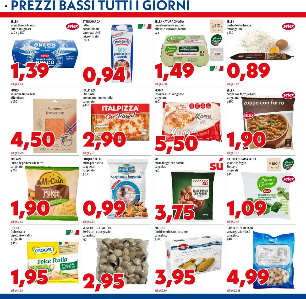 Volantino Mega del 16.10.2025 | Pagina: 5 | Prodotti: Uova, Pomodoro, Latte, Farro