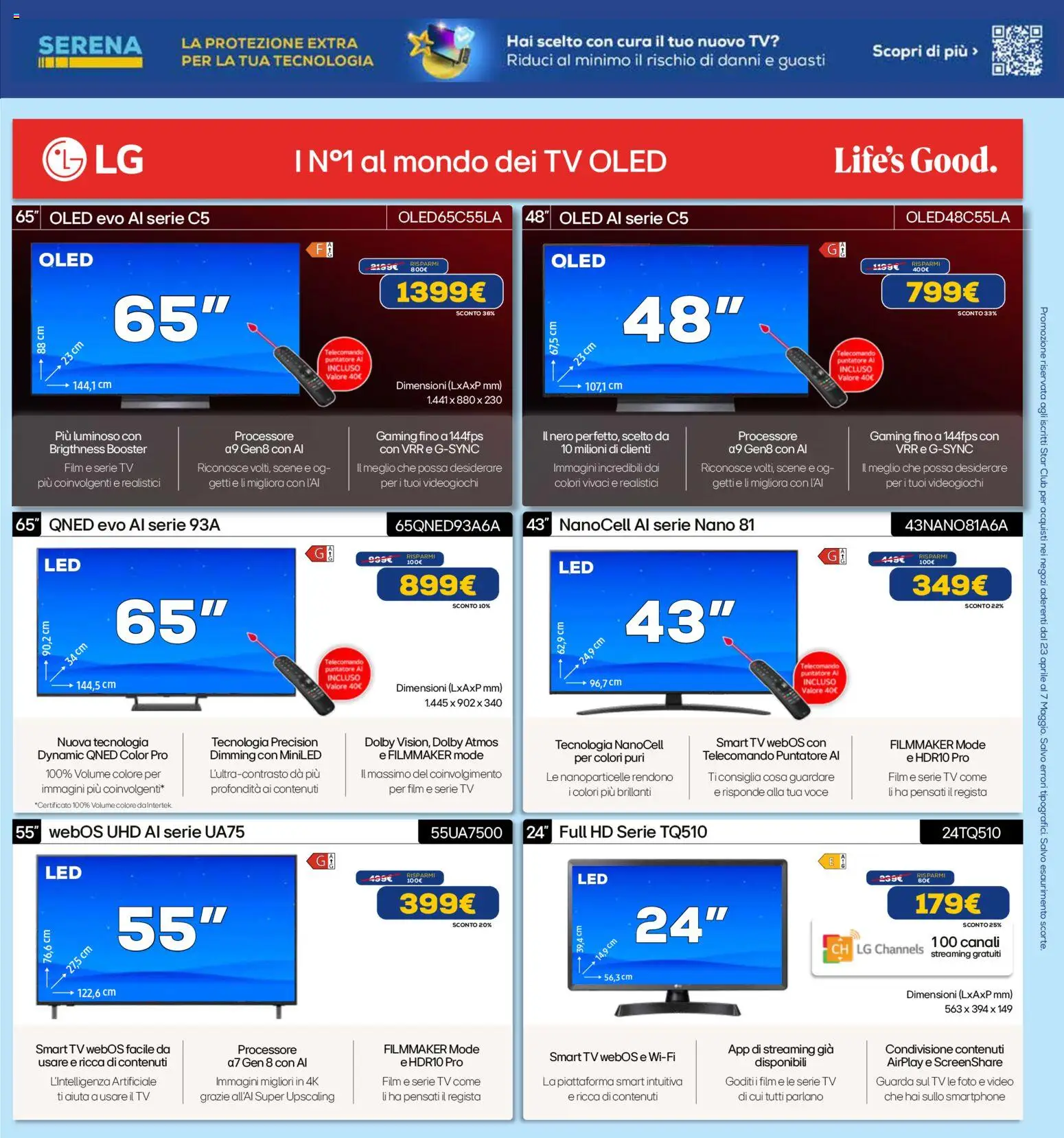 Volantino Euronics del 23.04.2026 | Pagina: 16 | Prodotti: Telecomando, smart TV, Smartphone, Video