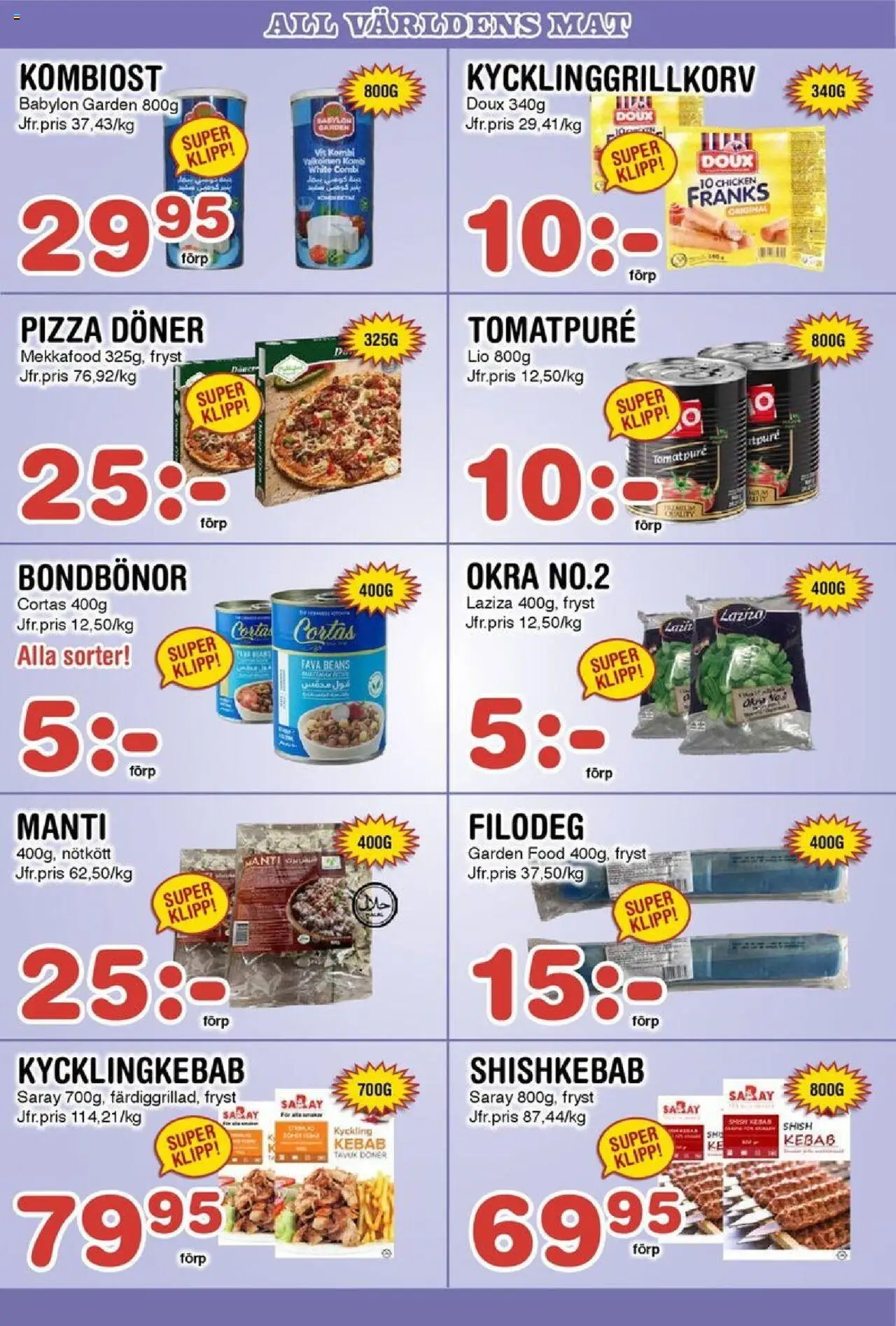 Nya Pulsen reklamblad aktuell från 13.10.2025 | Sida: 14 | Produkter: Tomatpure, Pizza, Nötkött
