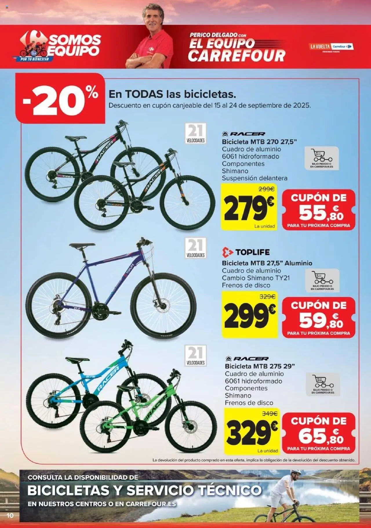 Carrefour -Vuelta Ciclista │ válido desde el 22.08.2025 | Página: 10 | Productos: Bicicleta, Disco