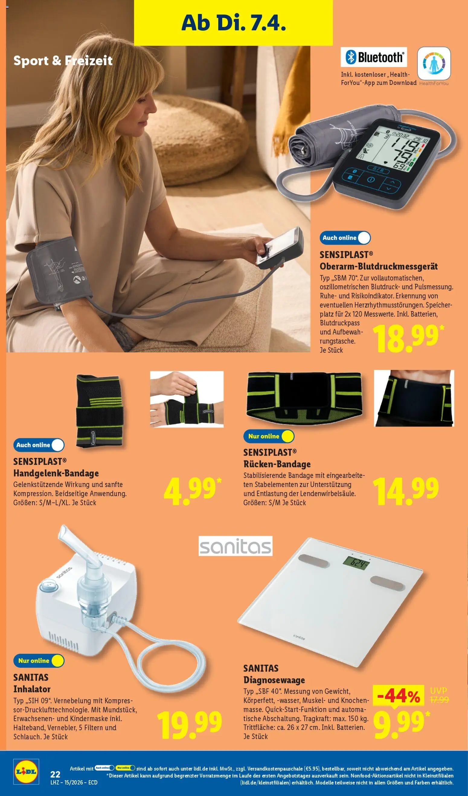 Lidl Německo leták - Exklusive Vorschau od 07.04.2026 | Strana: 22 | Produkty: Inhalátor