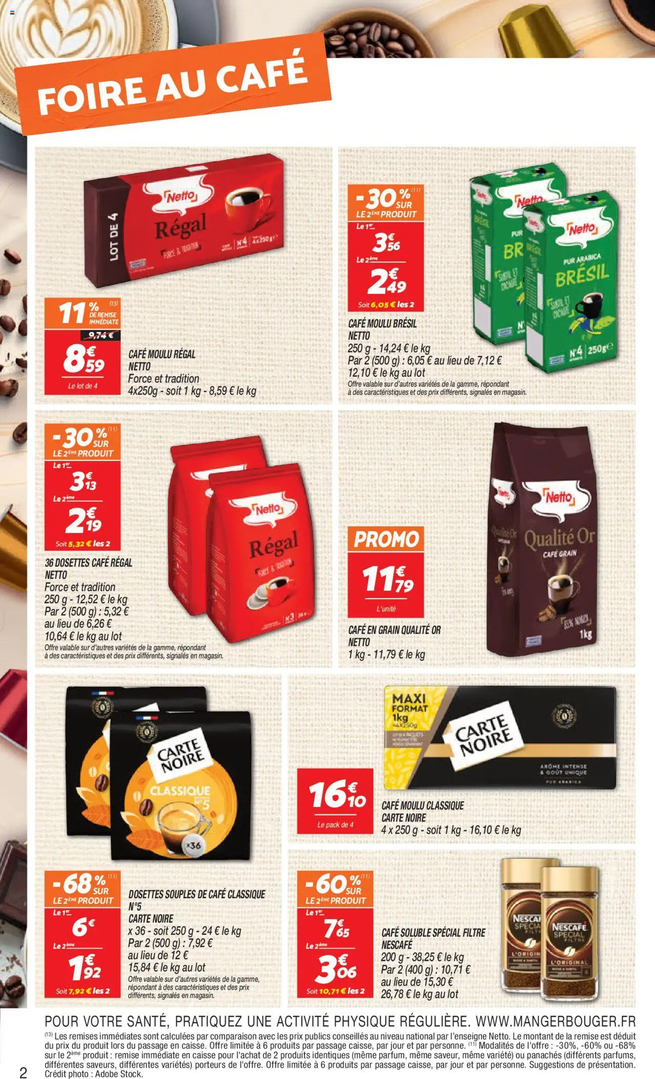  | Page: 2 | Produits: Filtre, Dosettes Café, Café soluble, Café