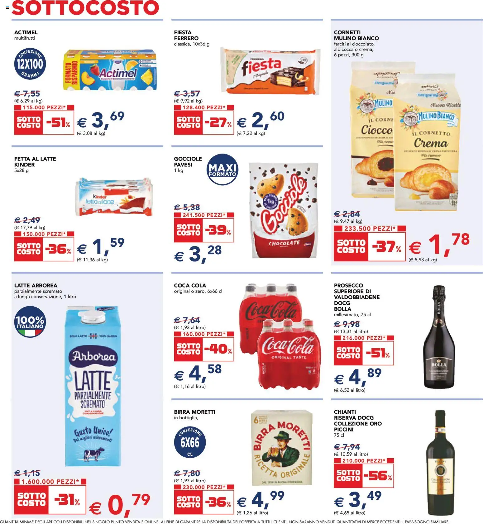 Volantino Esselunga S del 12.03.2026 | Pagina: 5 | Prodotti: Crema, Cornetto, Prosecco, Latte