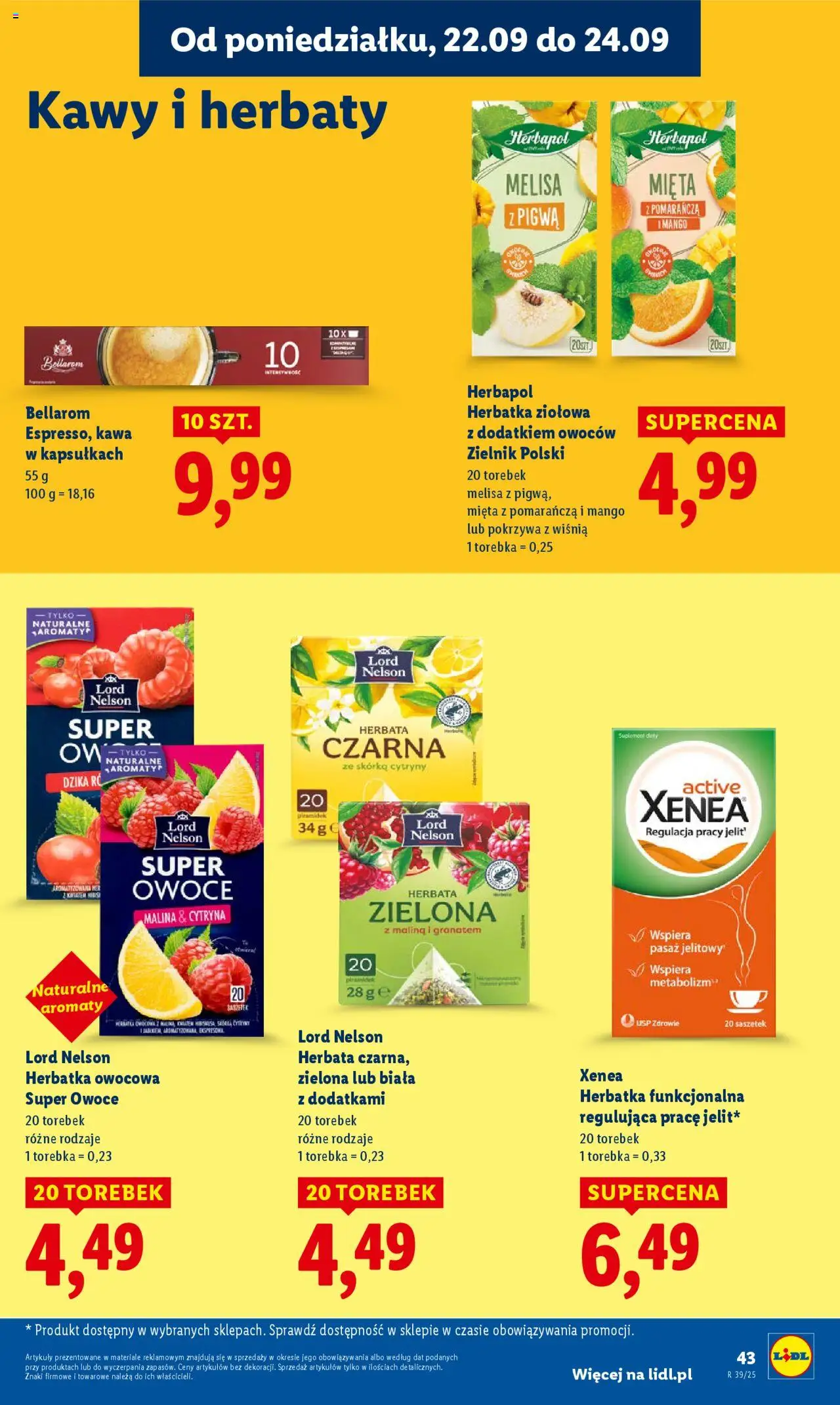 Lidl Gazetka od 22.09.2025 | Strona: 53 | Produkty: Cytryny, Mięta, Kawa, Owoce