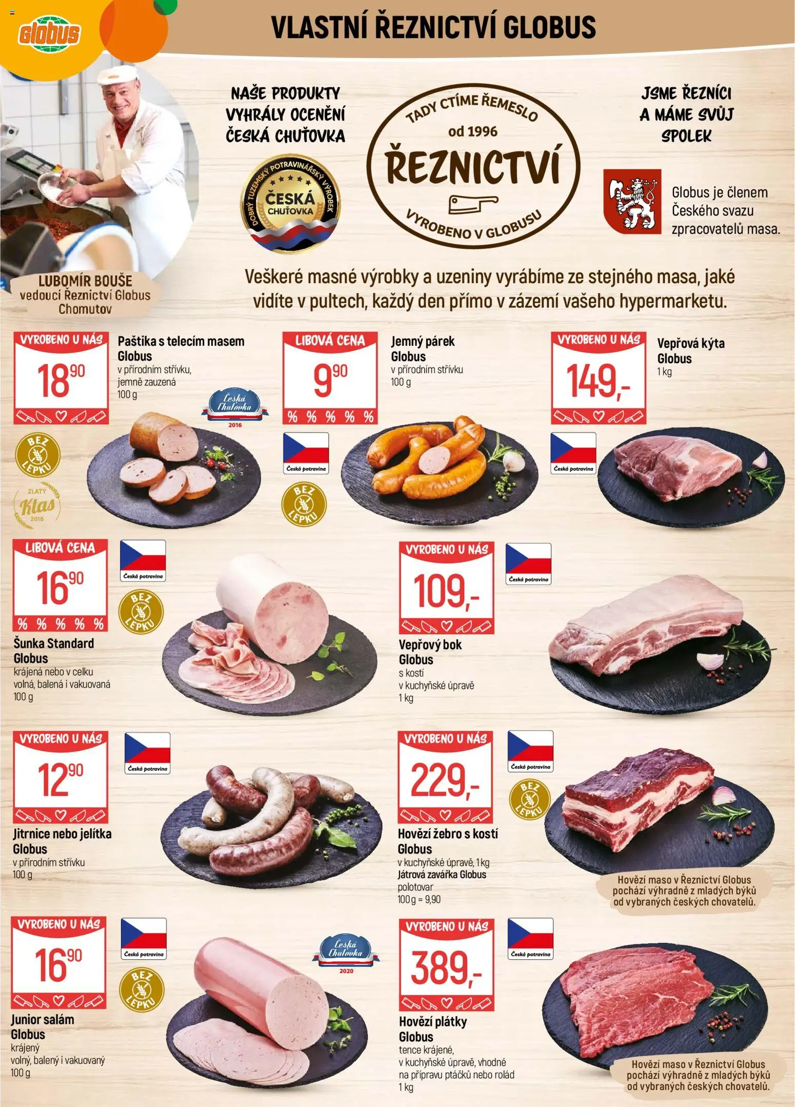 Globus leták - Chomutov od 07.01.2026 | Strana: 7 | Produkty: Šunka, Hovězí maso, Maso, Vepřová Kýta