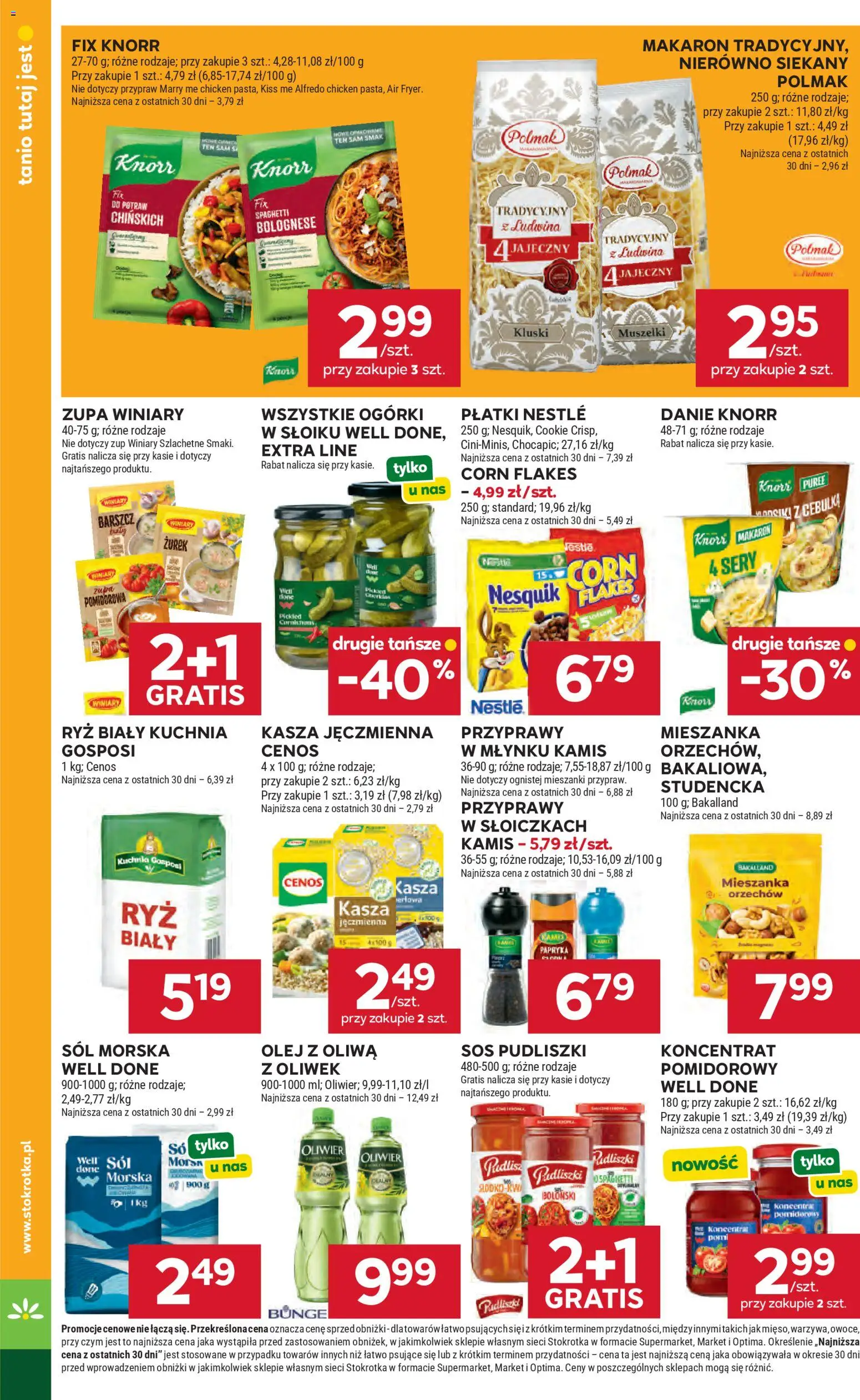 Stokrotka gazetka od 23.04.2026 | Strona: 30 | Produkty: Zurek, Olej, Makaron, Sól