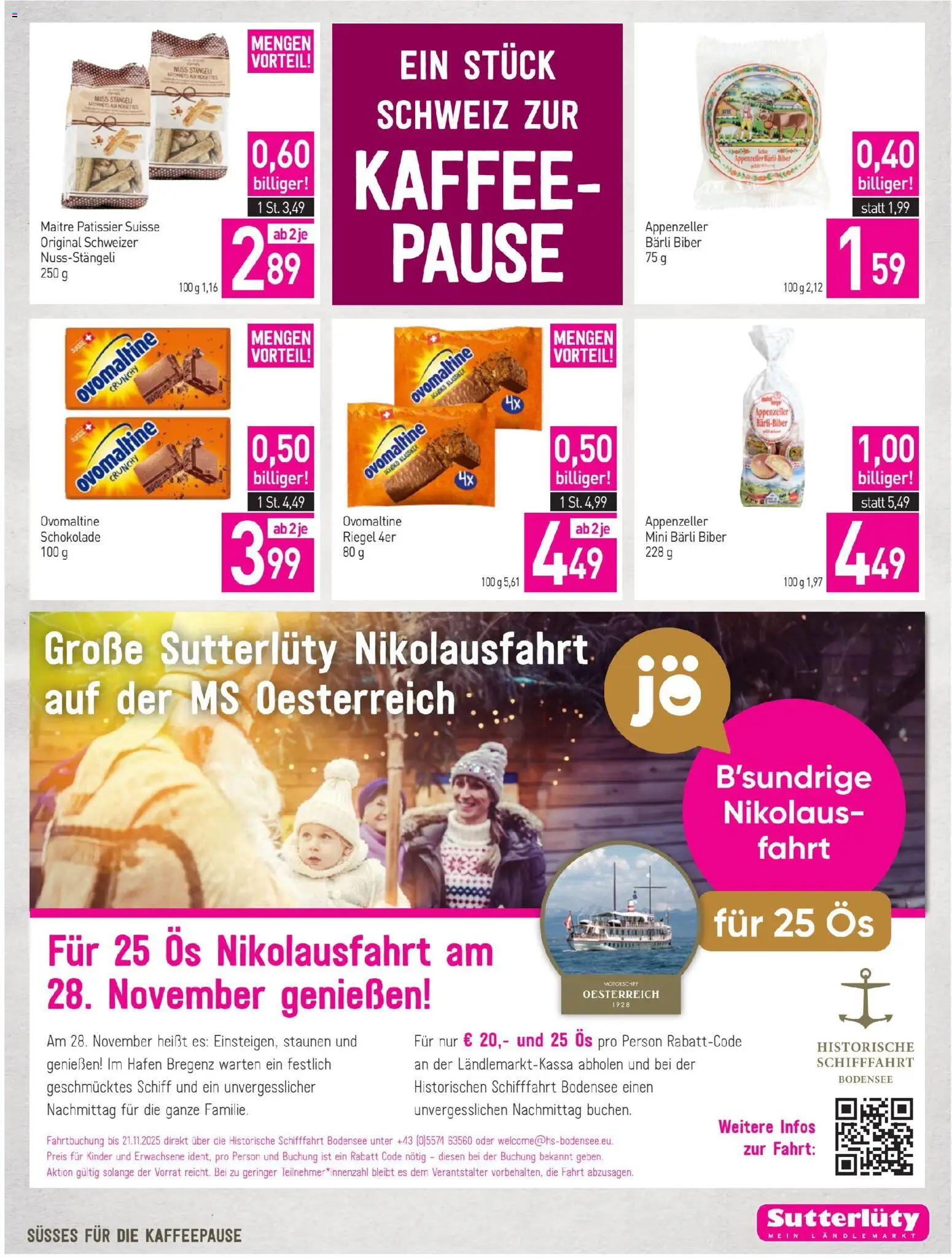 Sutterlüty Flugblatt gültig ab 13.11.2025 | Seite: 5 | Produkte: Kaffee, Schokolade