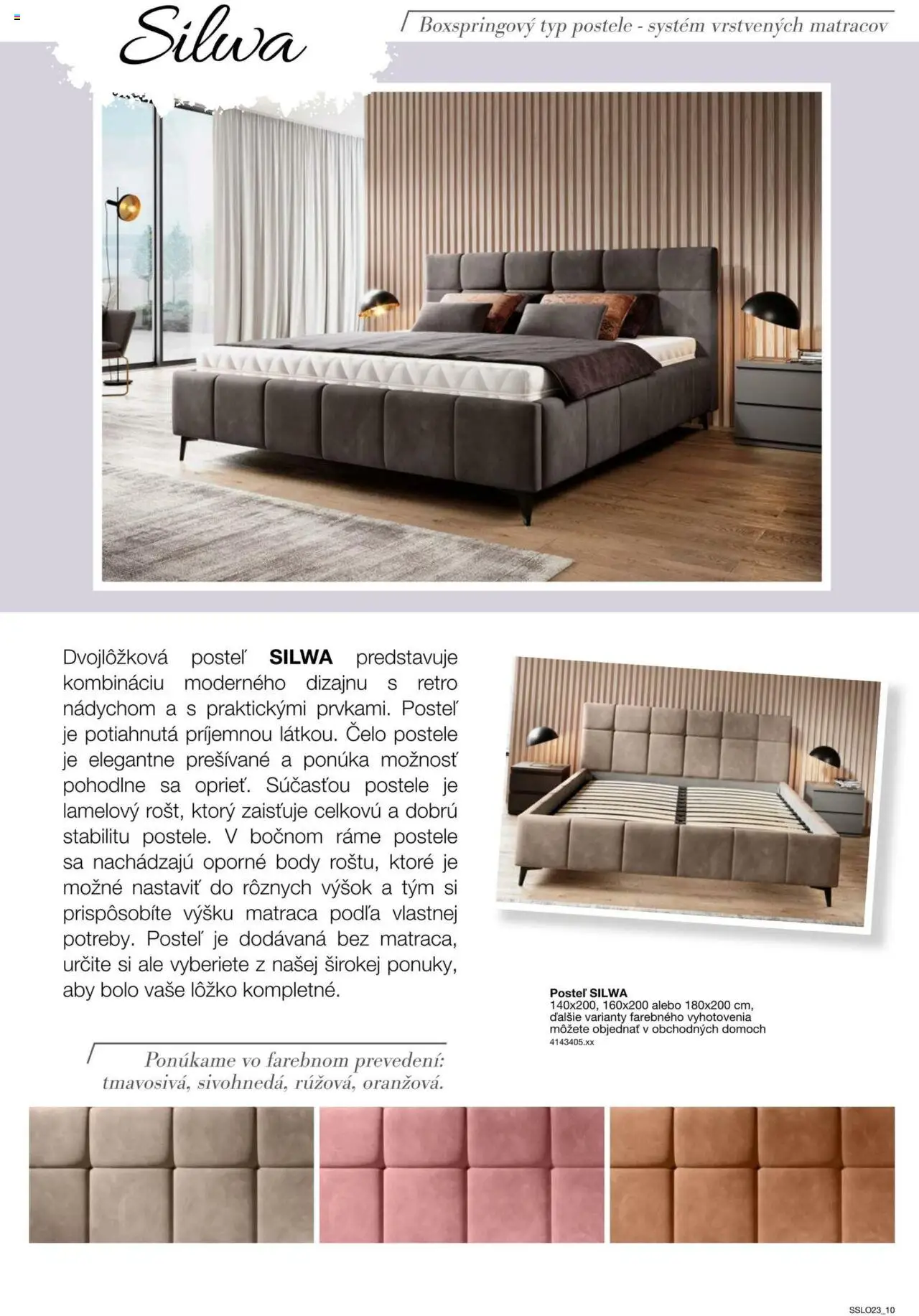 Nové Sconto nábytok akcie – leták je platný od 14.02.2025 | Strana: 10 | Produkty: Nábytok, Posteľ, Postele