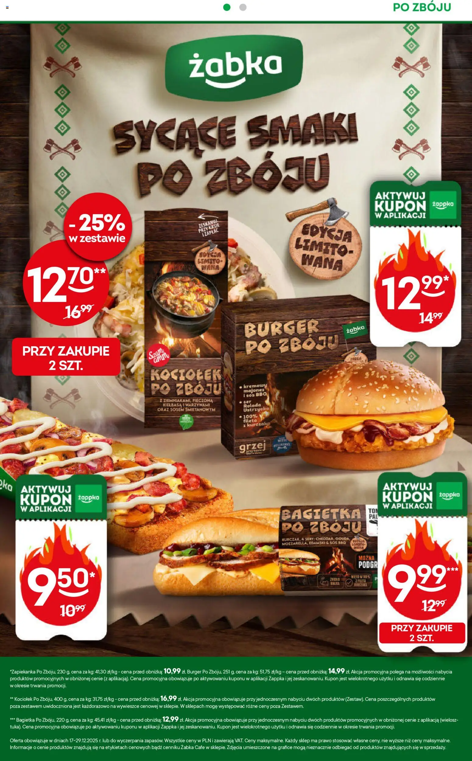 Żabka Gazetka od 17.12.2025 | Strona: 12 | Produkty: Kiełbasa, Rolada, Sery, Majonez