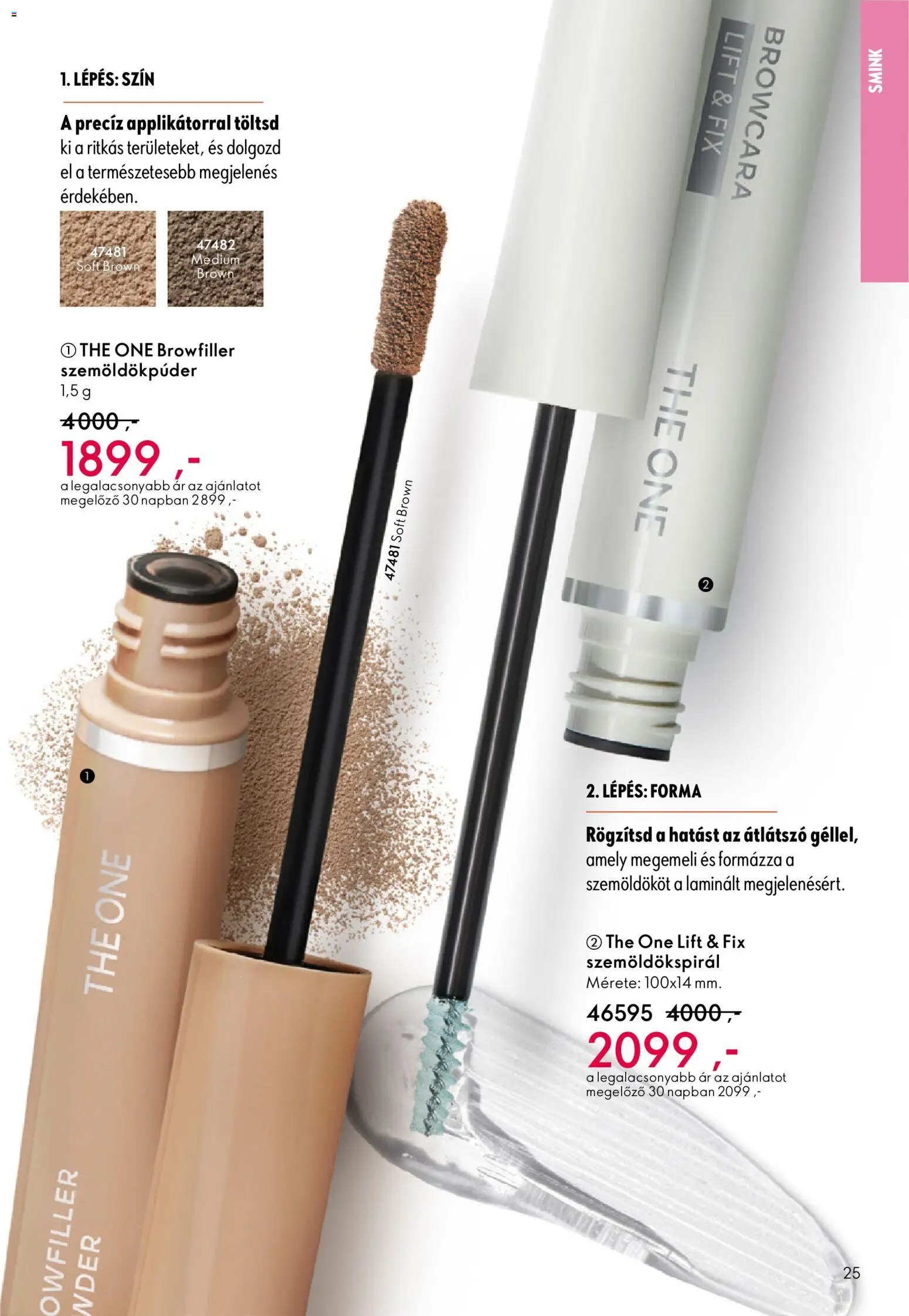 Oriflame akciós ujság - amely érvényes a következő dátumtól: 22.10.2025 | Oldal: 25 | Termékek: Szemöldökspirál, Smink