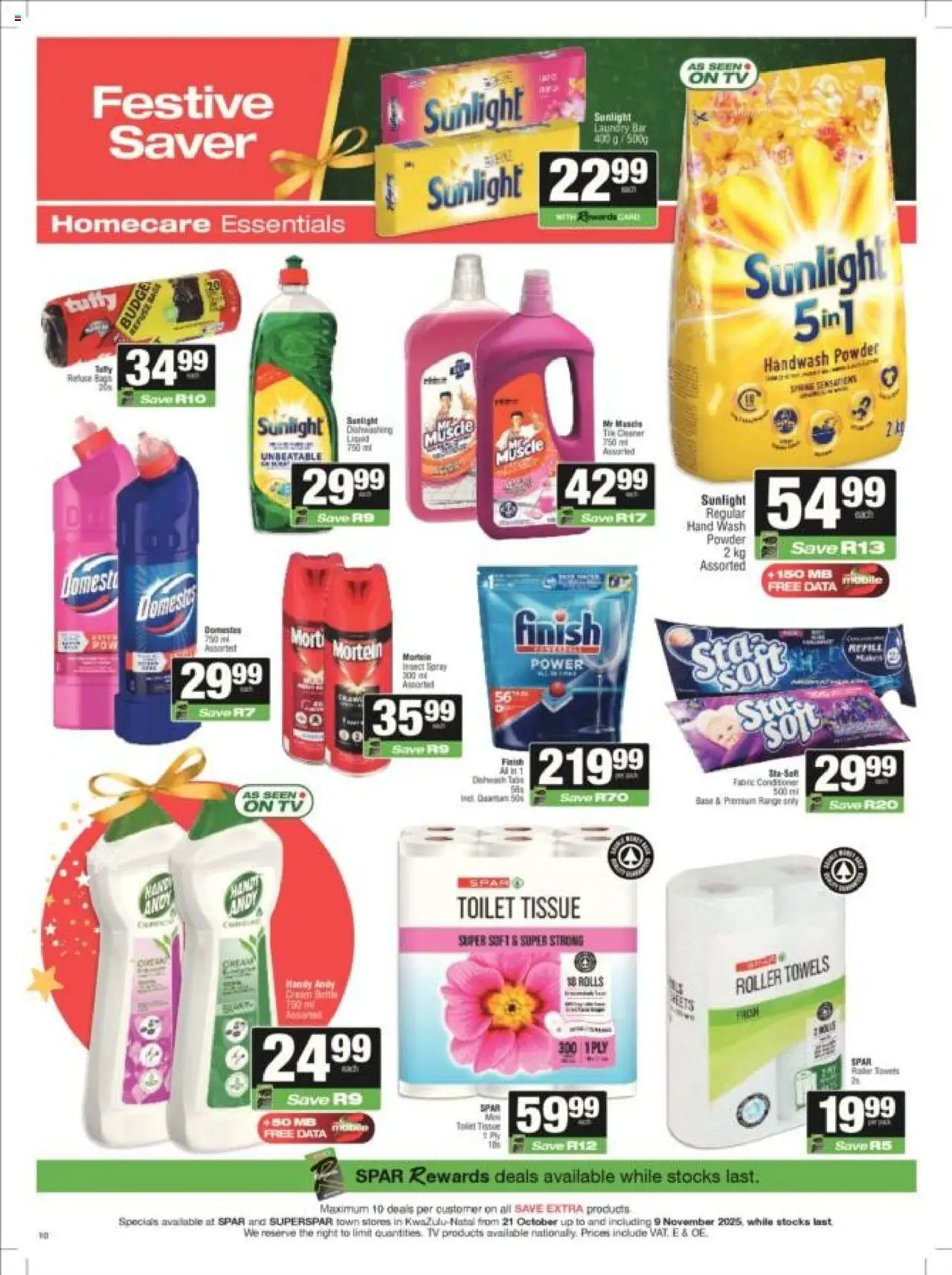 New Superspar catalogue – valid from 21.10.2025 | Page: 10 | Products: Data, Powder, Fish, Conditioner
