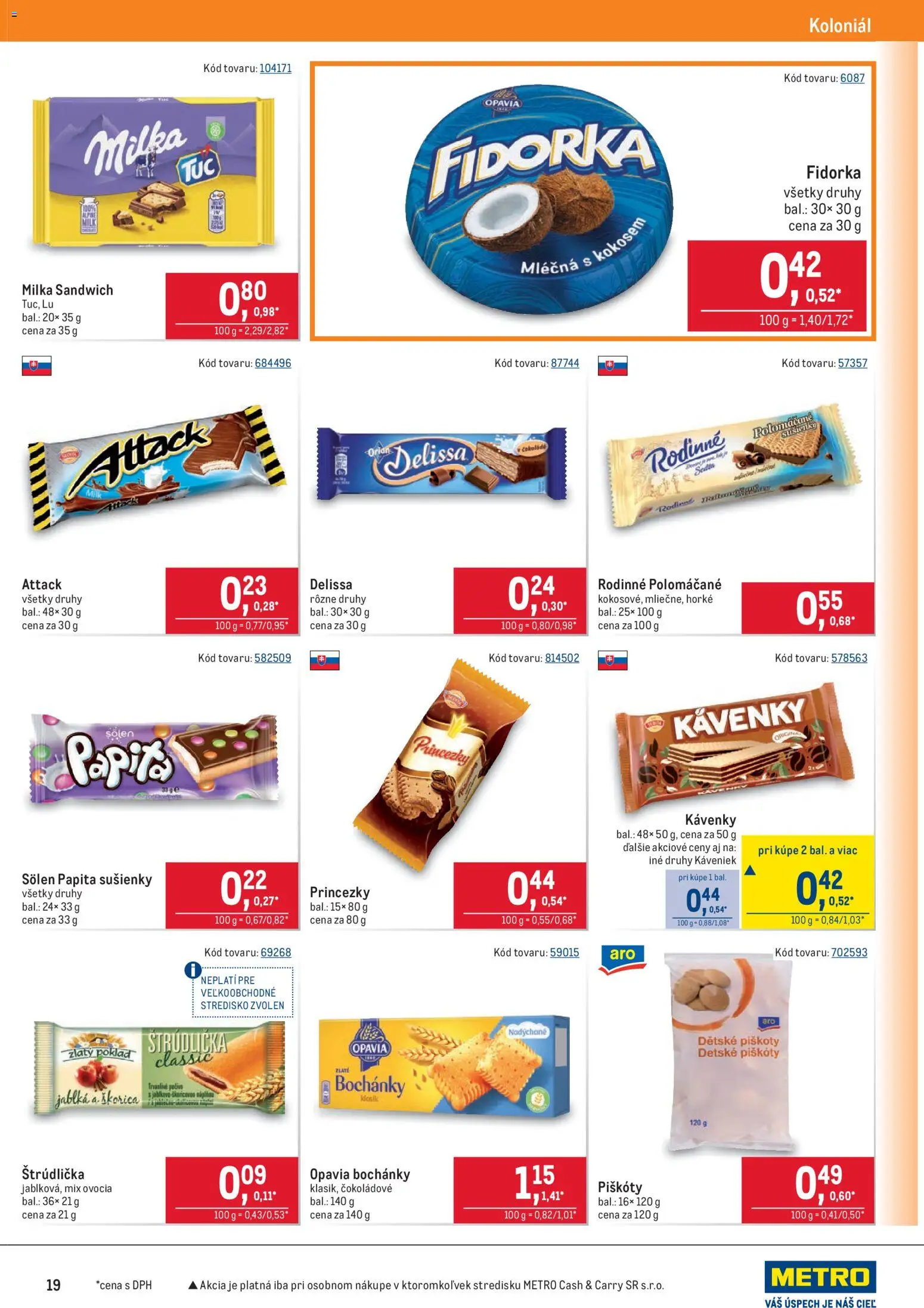 Nové Metro akcie – leták je platný od 28.01.2026 | Strana: 19 | Produkty: Jablká, Milka