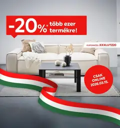XXXLutz akciós újság - amely érvényes a következő dátumtól: 15.03.2026