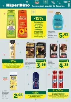 Vista previa HiperDino folleto válido desde el 25.11.2025 | Página: 27 | Productos: Tinte, Champú, Acondicionador