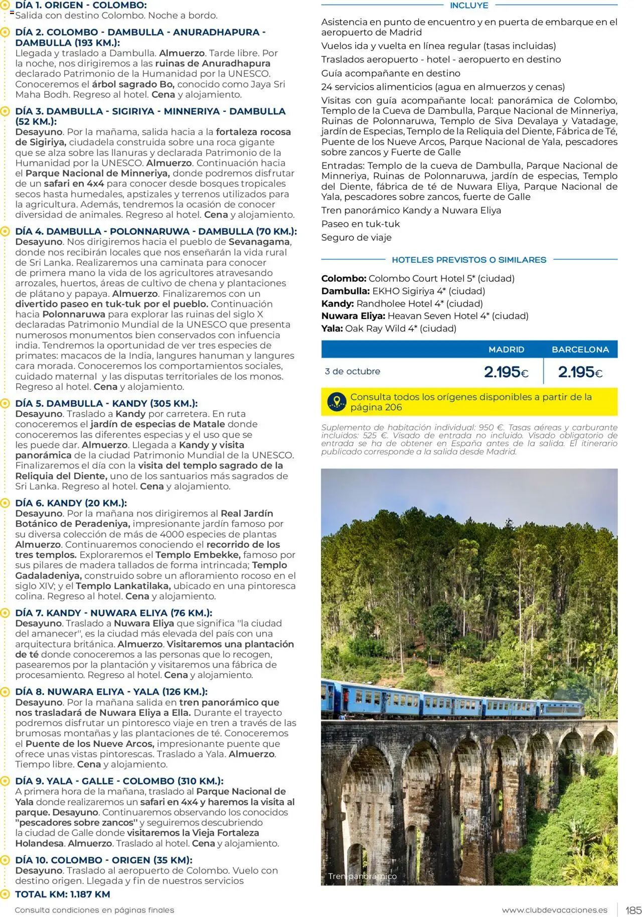 Viajes El Corte Inglés Club de Vacaciones │ válido desde el 01.01.2025 | Página: 185 | Productos: Té