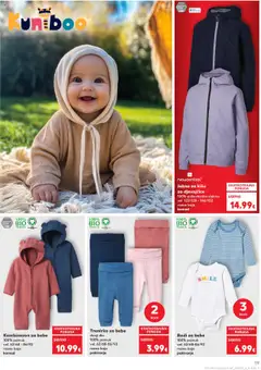 Bodi za bebe, 100% pamuk vel. 62/68-86/92 razne boje pakiranje - Pregled kataloga iz trgovine Kaufland, vrijedi od 15.10.2025 | Stranica: 19 | Proizvodi: Jakna, Kombinezon, Finish, Trenirka