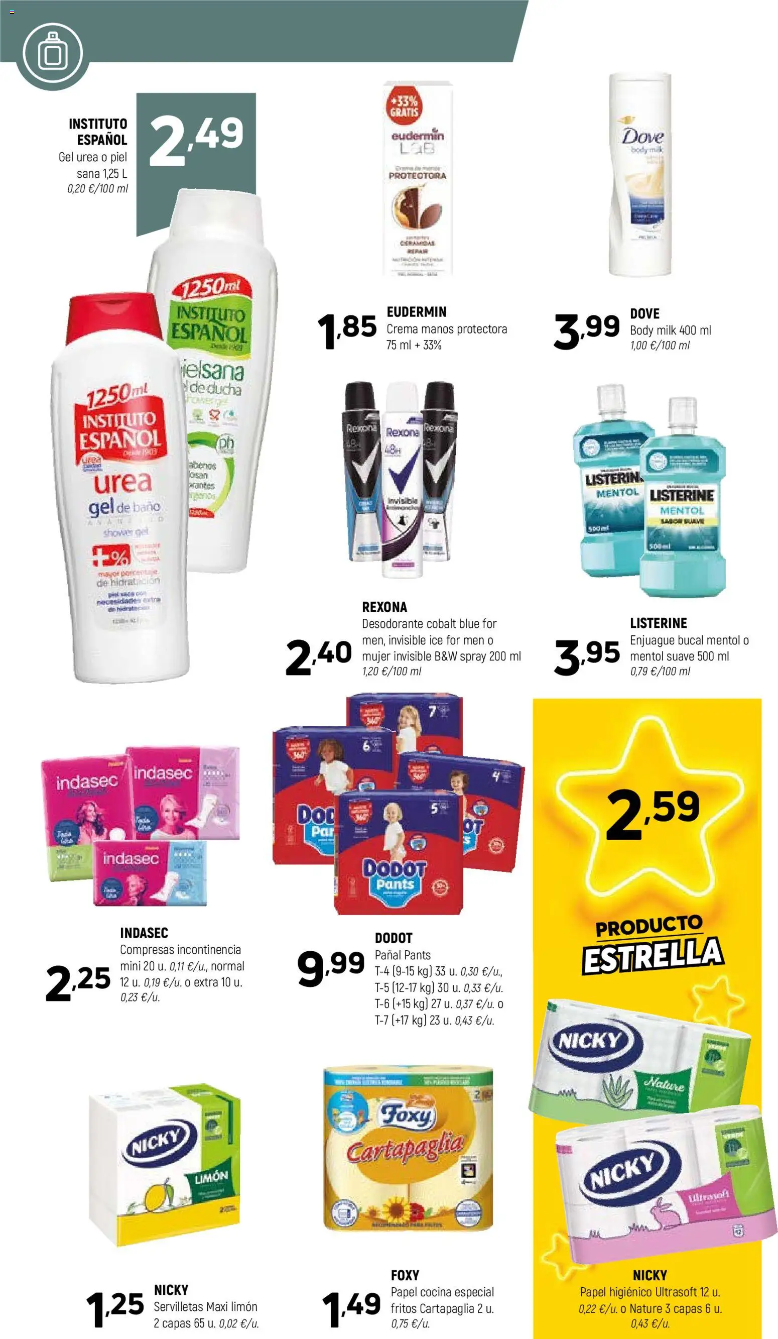 Coviran - Badajoz │ válido desde el 27.01.2026 | Página: 18 | Productos: Enjuague bucal, Papel higienico, Crema, Cocina