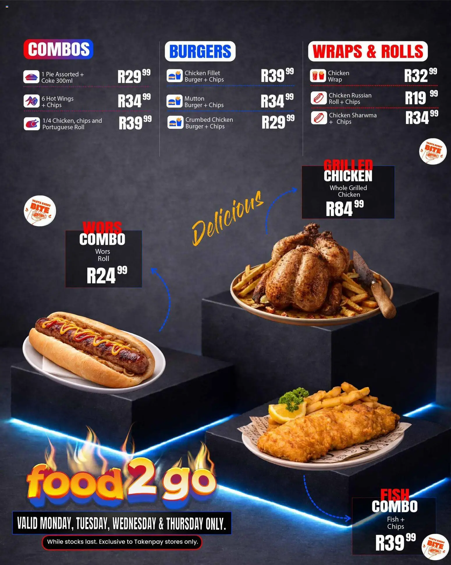 New Take n Pay catalogue – valid from 13.04.2026 | Page: 31 | Products: Coke, Chicken, Fish, Chips