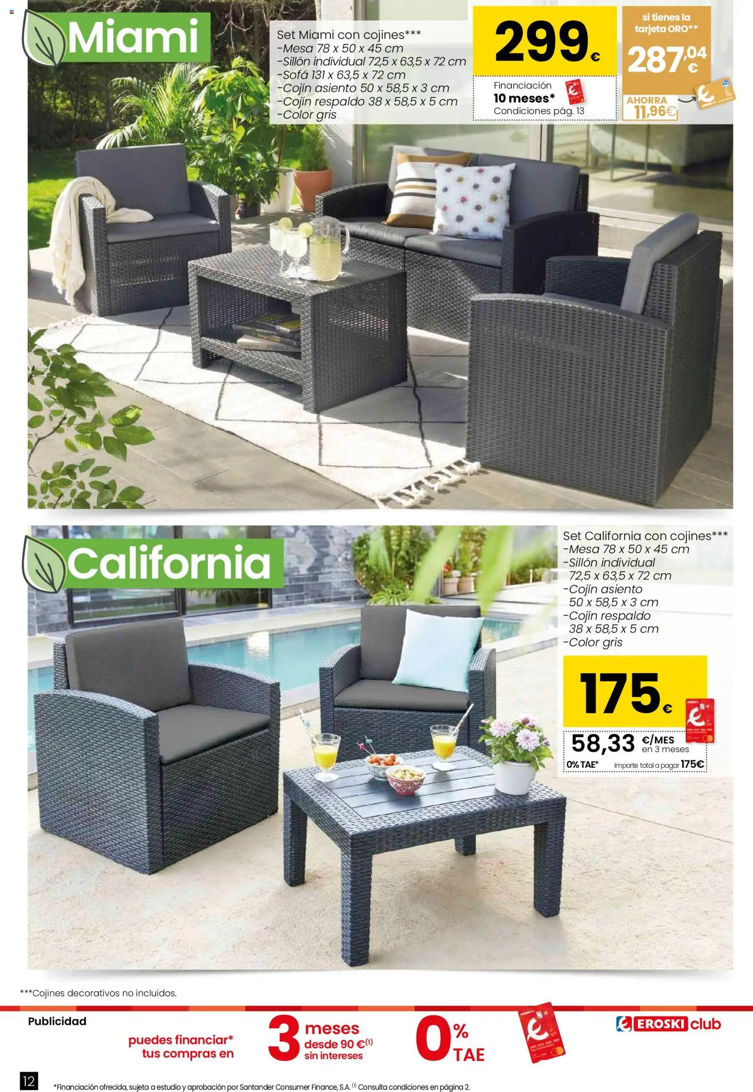 Eroski - Qué planazo │ válido desde el 26.03.2026 | Página: 12 | Productos: Cojín, Sofá, Sillón, Mesa