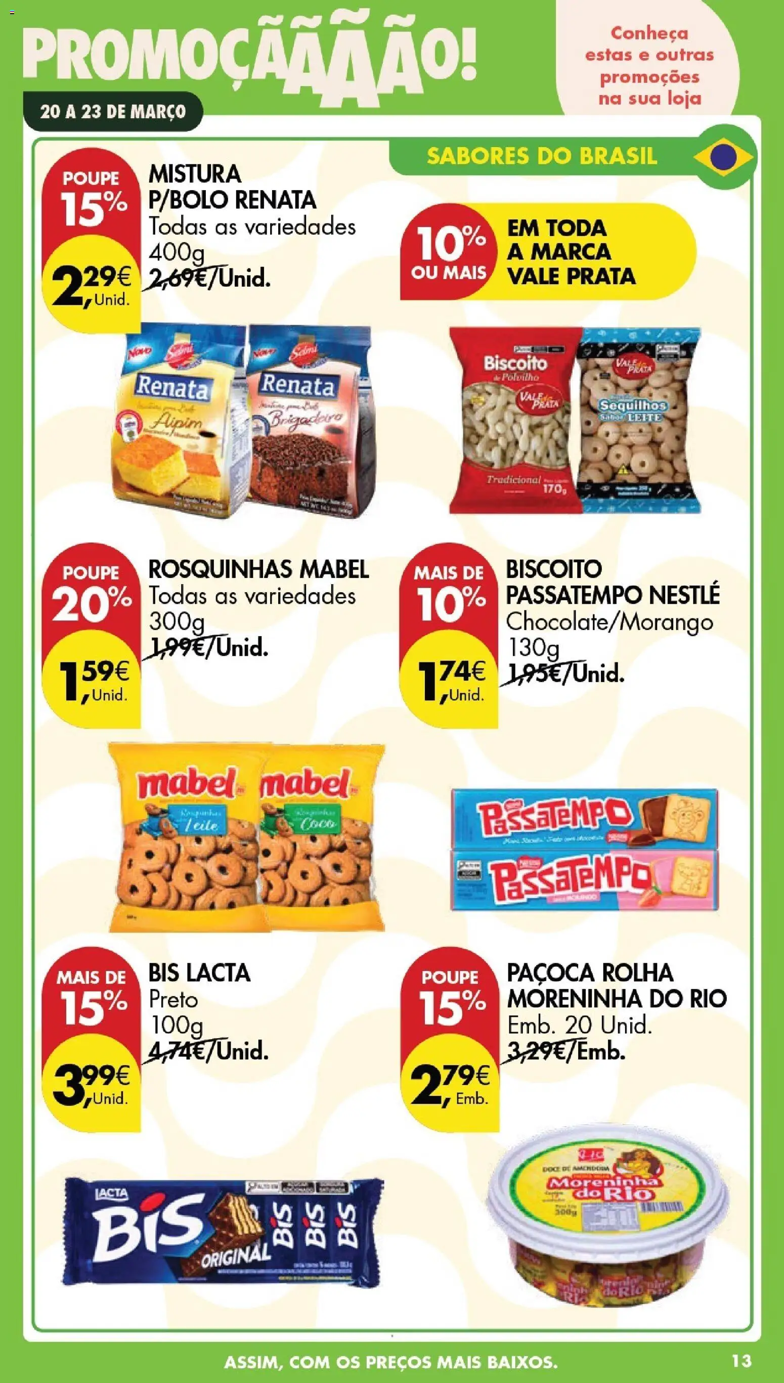 Pingo Doce Poupe este Fim de Semana │ válido de 20.03.2026 | Página: 13 | Produtos: Leite, Nestlé, Chocolate