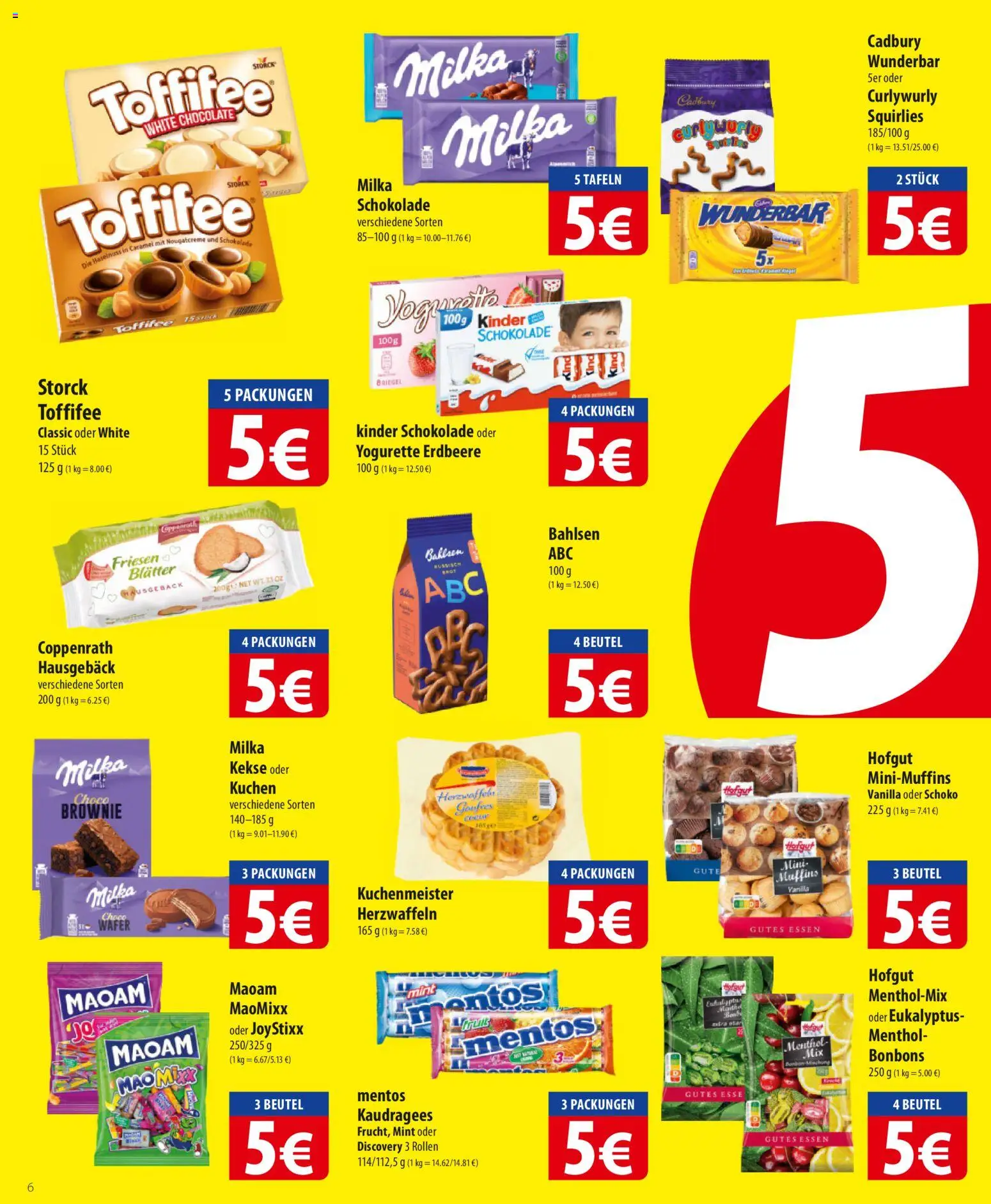Famila Prospekt 	 – gültig ab 05.01.2026 | Seite: 6 | Produkte: Schokolade, Milka, Toffifee, Kekse
