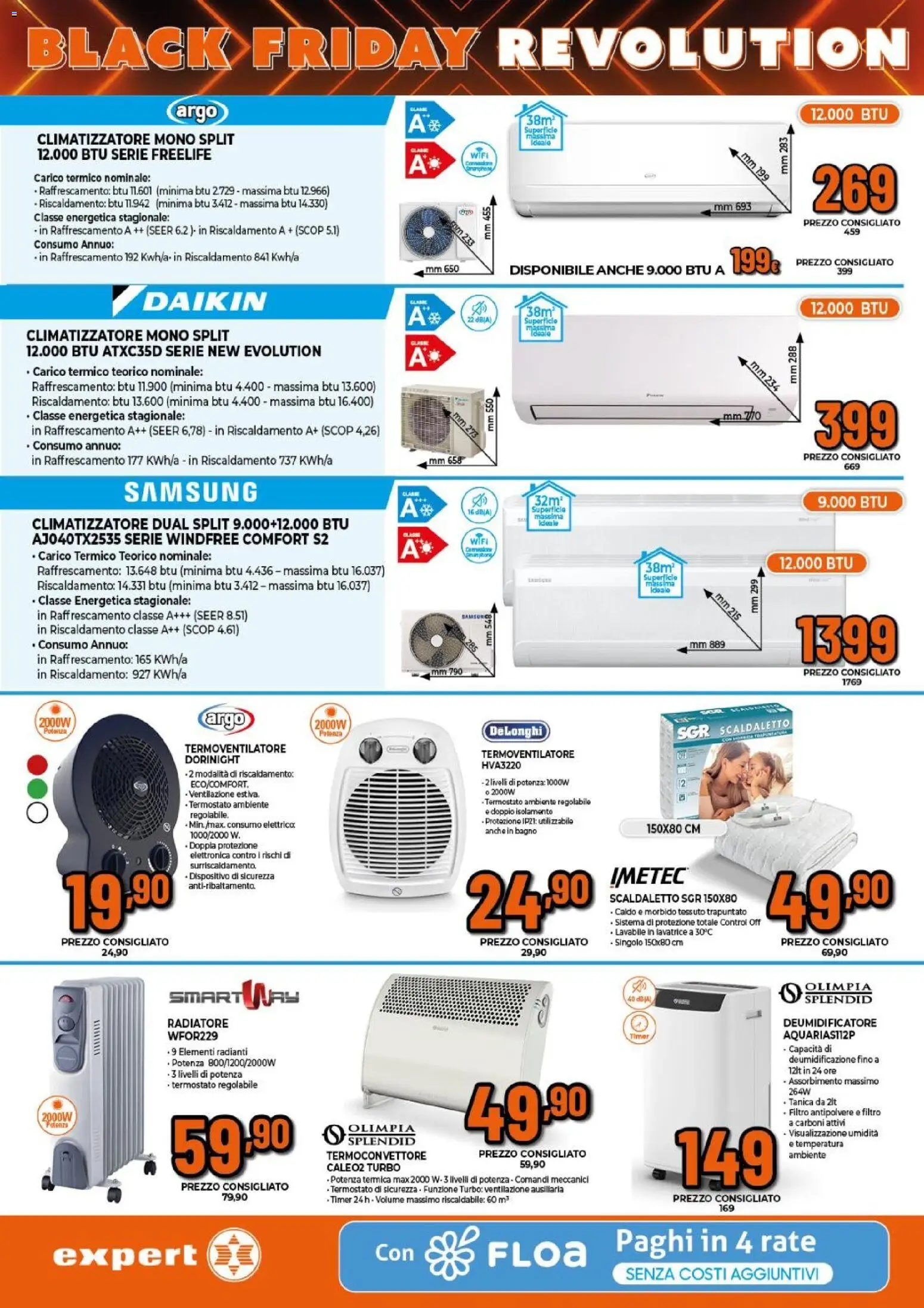 Volantino Expert del 24.11.2025 | Pagina: 23 | Prodotti: Climatizzatore, Tanica, Bagno, Samsung