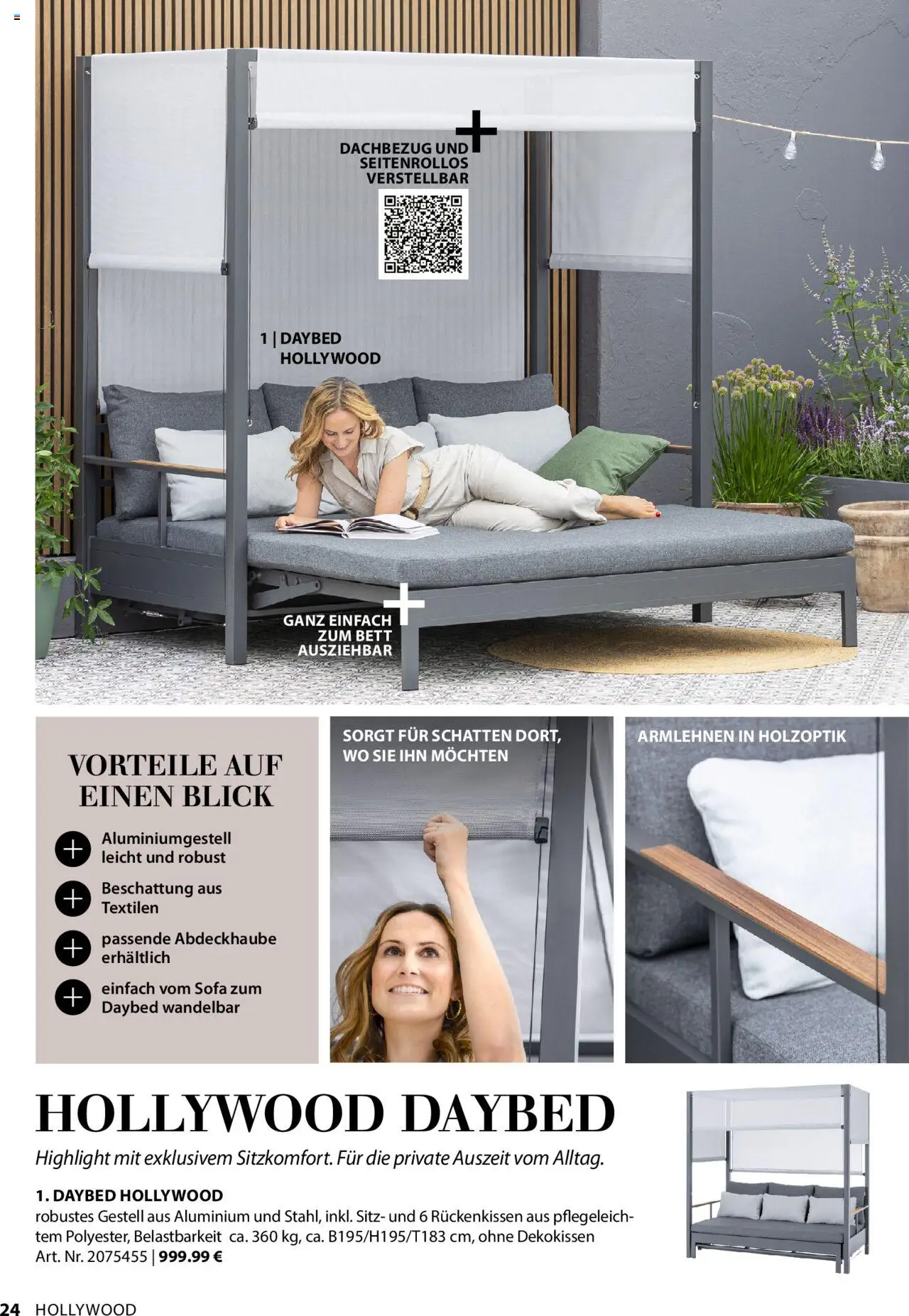 Dehner Gartenmöbel Trends 2025 gültig ab 20.01.2025 | Seite: 24 | Produkte: Bett, Sofa