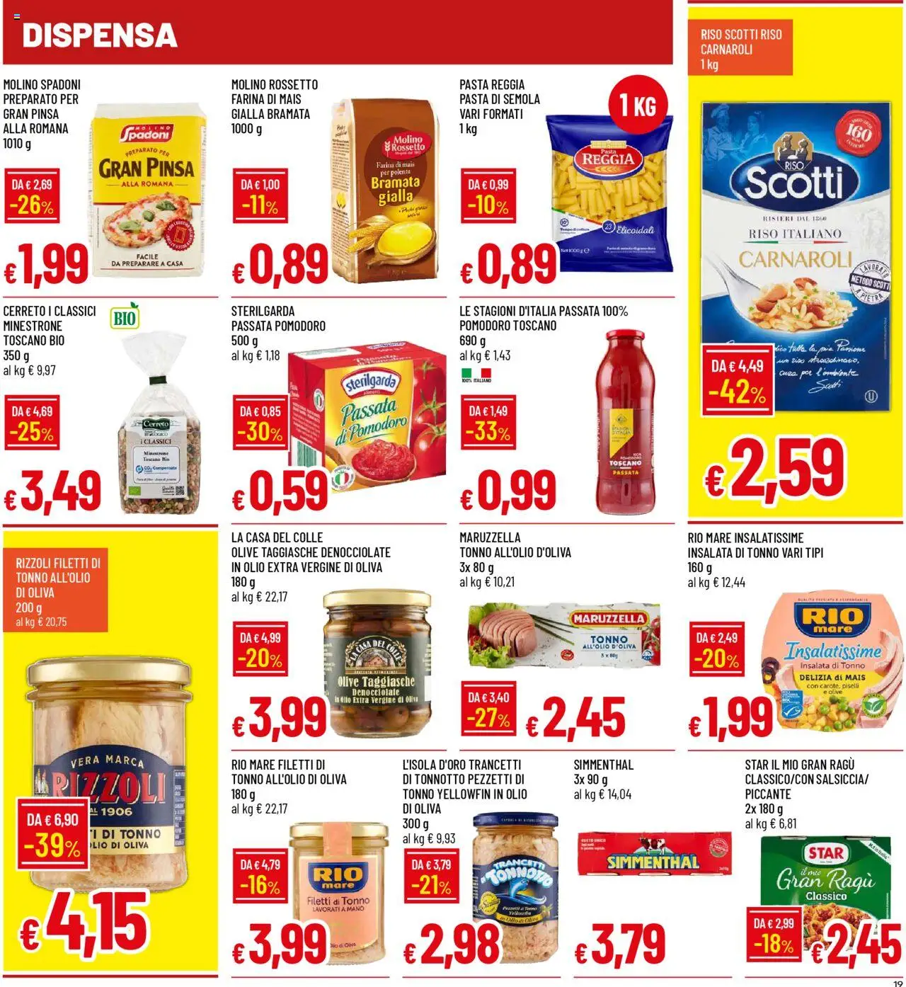 Volantino Galassia del 09.10.2025 | Pagina: 19 | Prodotti: Riso Carnaroli, Pasta, Olio extra vergine, Olio di Oliva