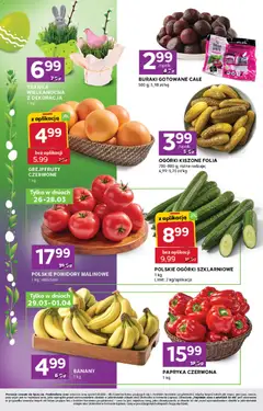 Pogląd oferty "Stokrotka gazetka - Express" - ważna od 26.03.2026 | Strona: 2 | Produkty: Papryka, Buraki gotowane, Pomidory, Ogórki