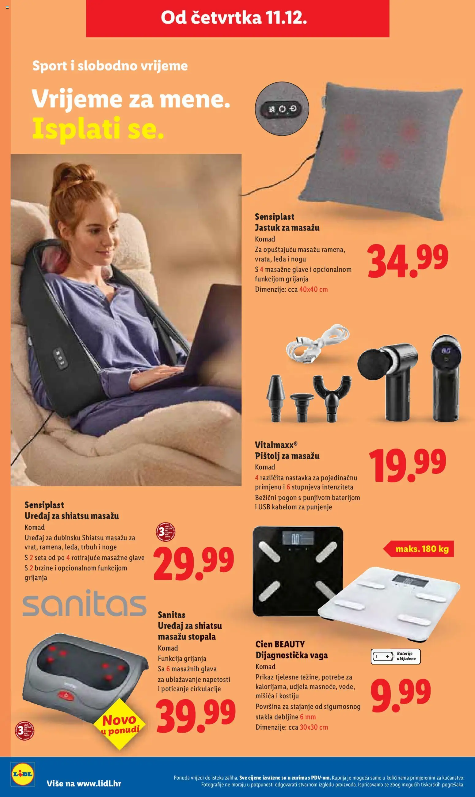 Lidl katalog | vrijedi od 11.12.2025 | Stranica: 18 | Proizvodi: Jastuk, Baterije, USB, Vaga
