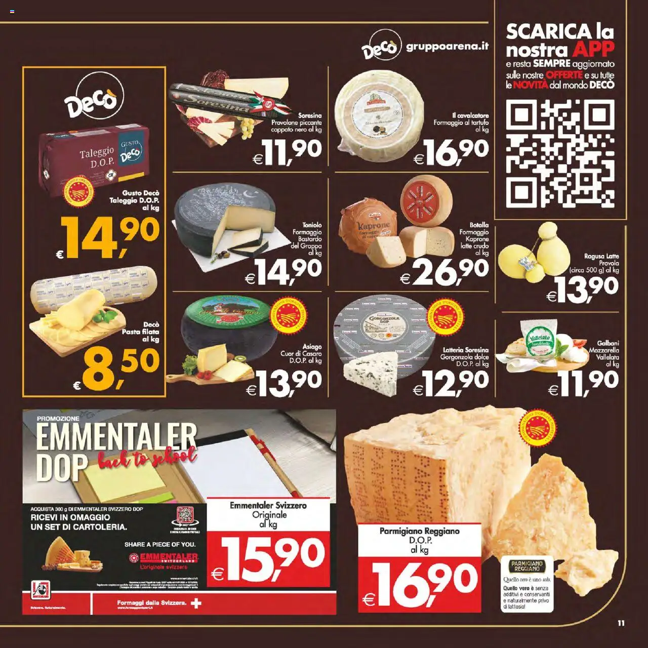 Volantino Decò del 12.09.2025 | Pagina: 12 | Prodotti: Latte, Pasta, Parmigiano reggiano, Gorgonzola