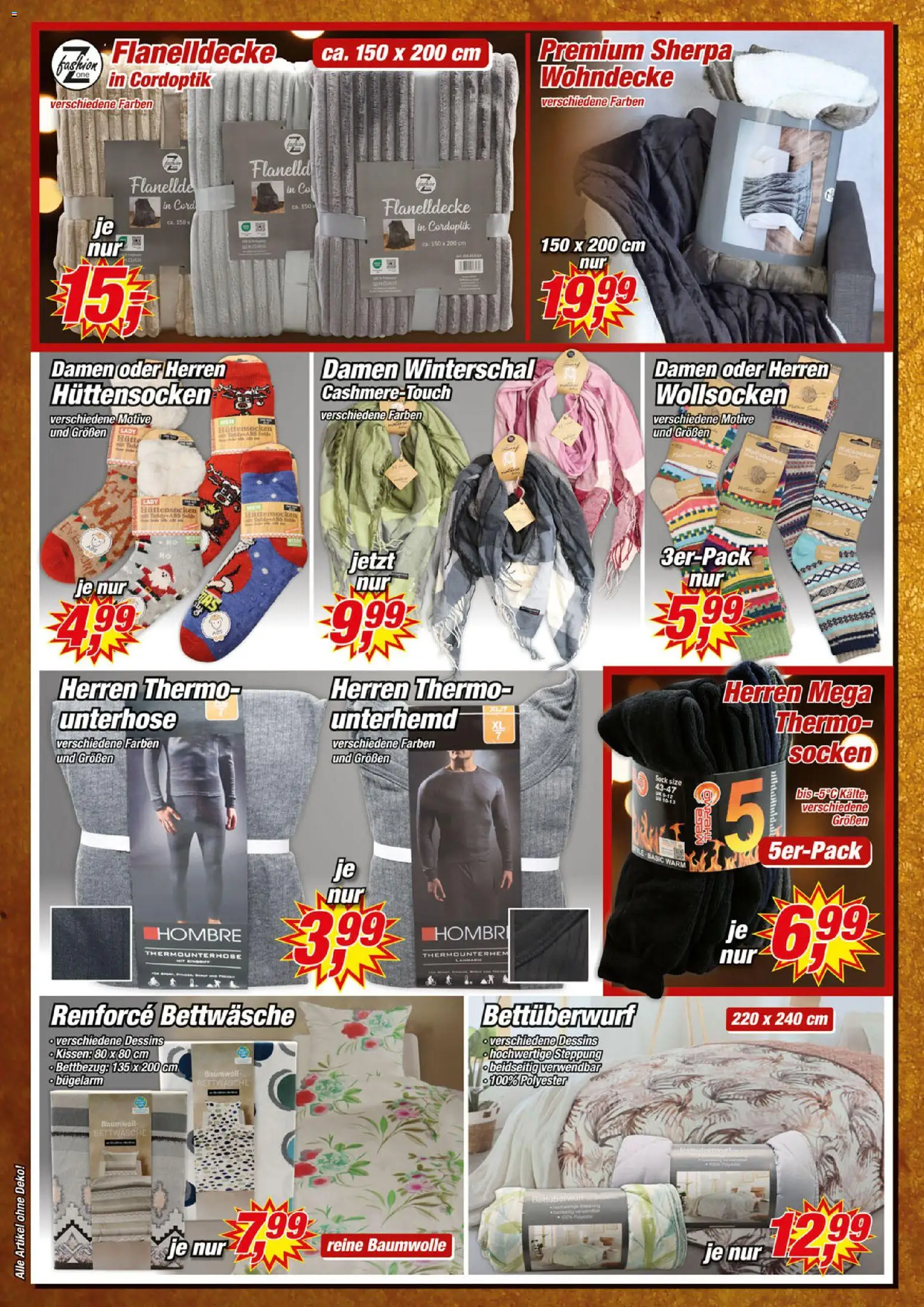 Posten Börse Prospekt – gültig ab 29.11.2025 | Seite: 6 | Produkte: Kissen, Unterhemd, Bettwäsche, Socken