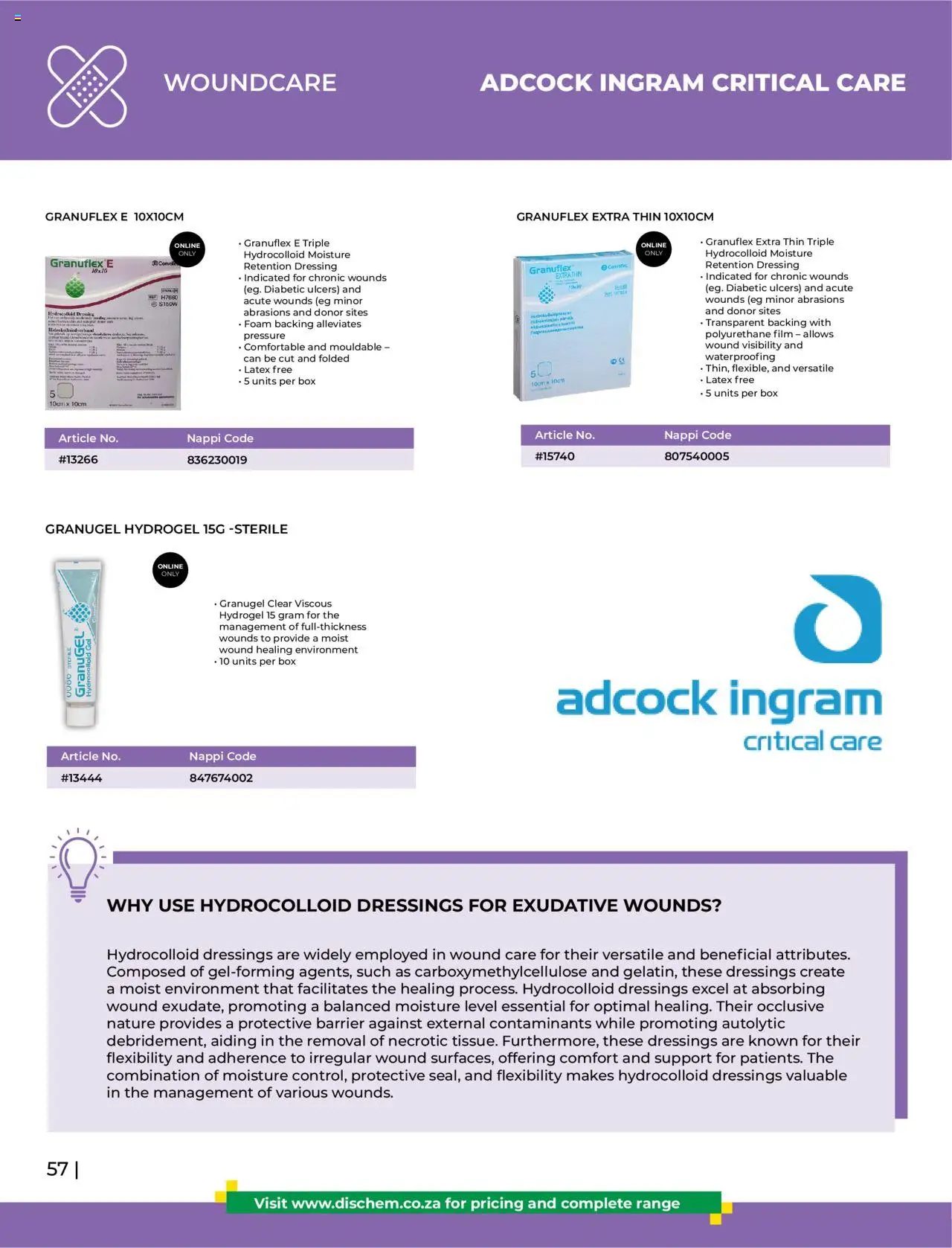 Dis-Chem - HomeCare Catalogue │ valid from 01.01.2025 | Page: 60 | Products: Box, Dressing, Foam