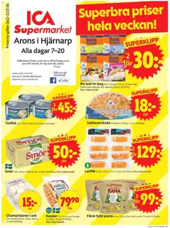 ICA Supermarket - Hjärnarp - Förhandsvisning av reklamblad från butik ICA Supermarket aktuell från 16.02.2026