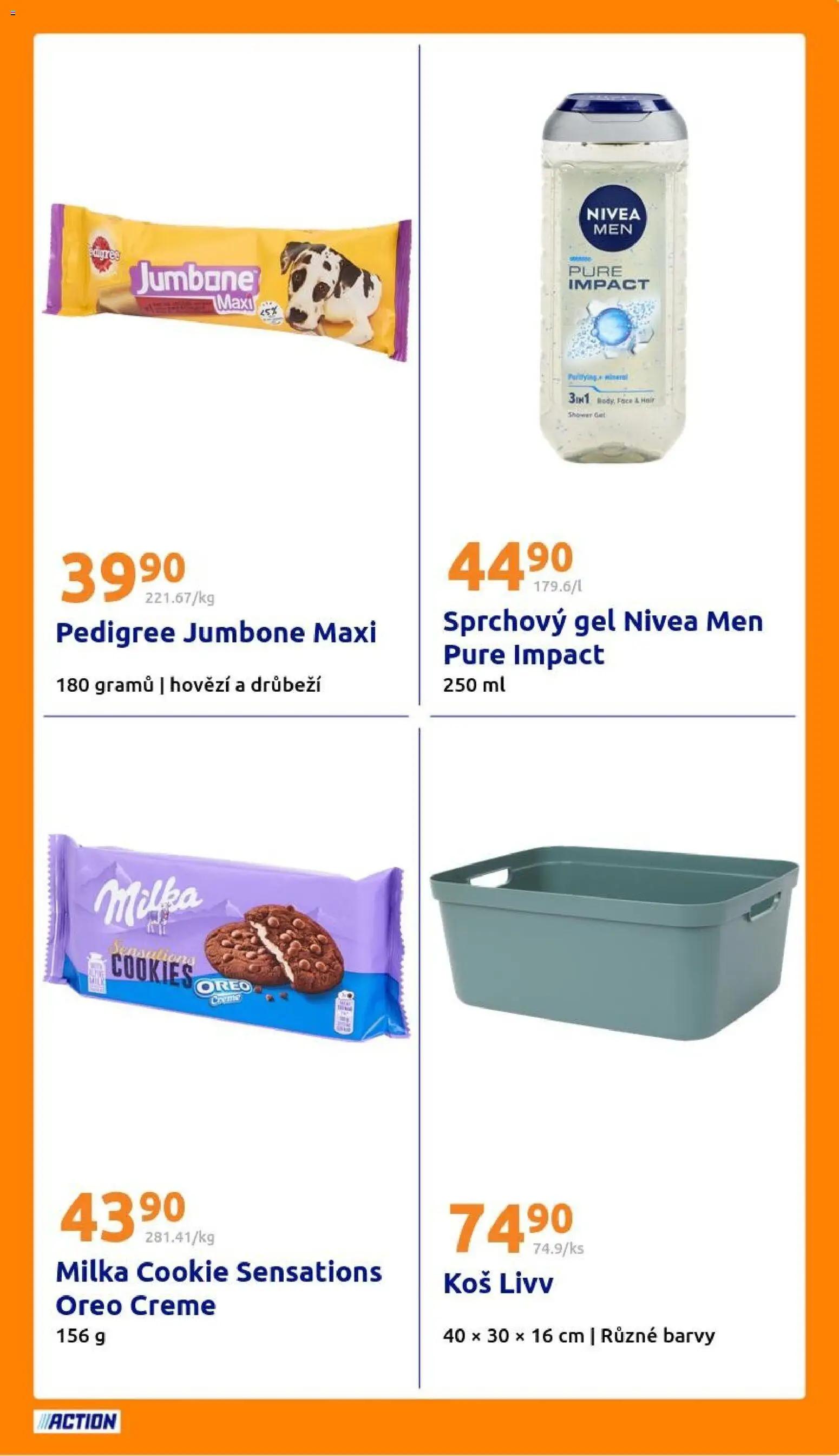 Action leták od 04.02.2026 | Strana: 25 | Produkty: Hovězí, Oreo, Koš, Barvy