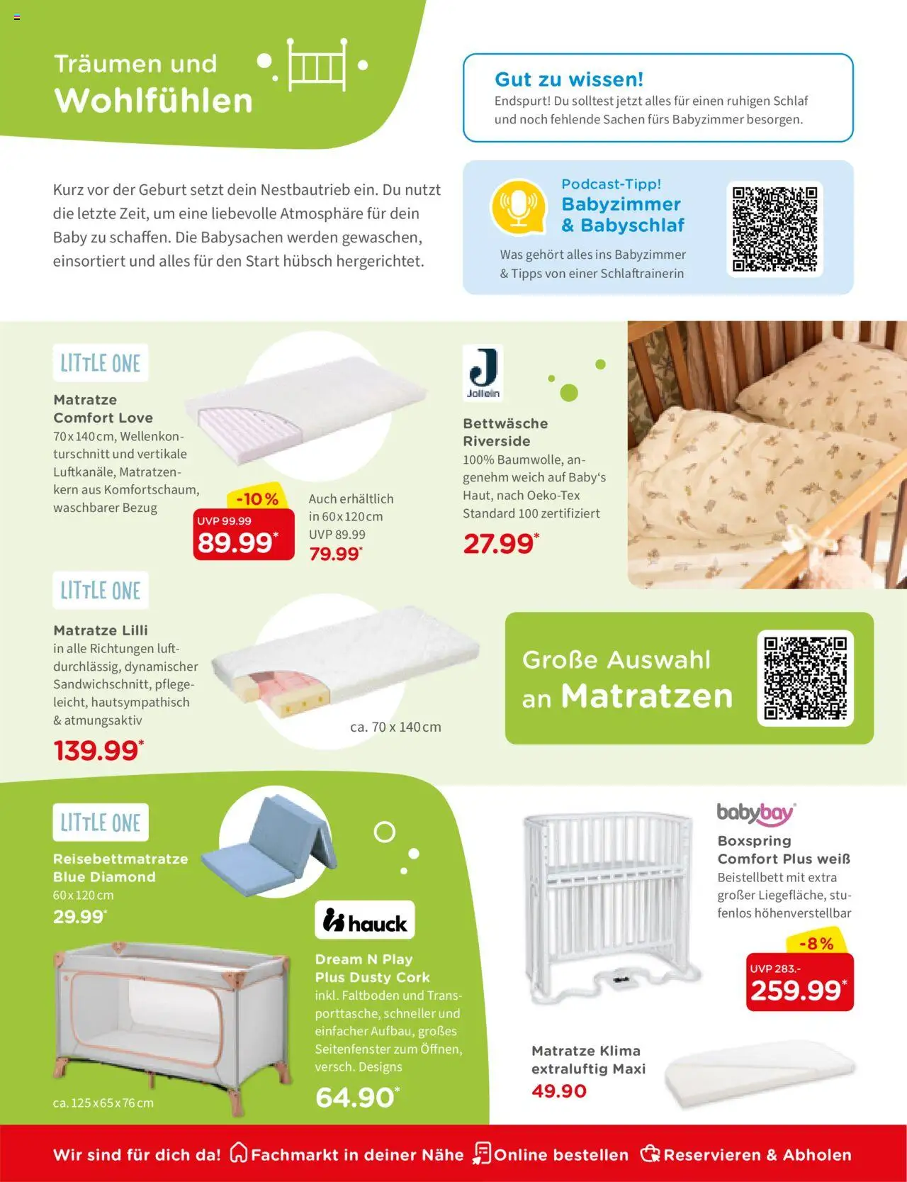 BabyOne Prospekt 	 – gültig ab 23.04.2025 | Seite: 6 | Produkte: Matratze, Bettwäsche