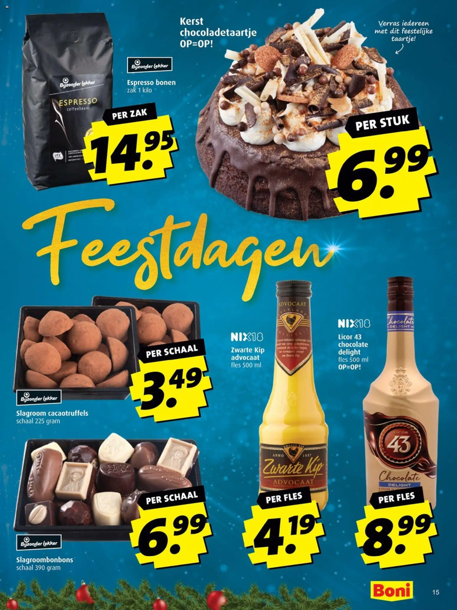 {H1} | Pagina: 15 | Producten: Schaal, Fles, Zak, Kip